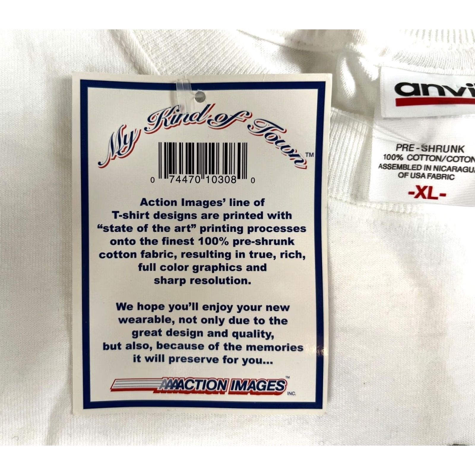 Anvil VINTAGE Chicago White Sox T-Shirt Anvil XL Pennant Fever 2005 World Series Mens Sports White Cotton Short Sleeve Crew Neck NWT Size US XL / EU 56 / 4 - 6 Thumbnail