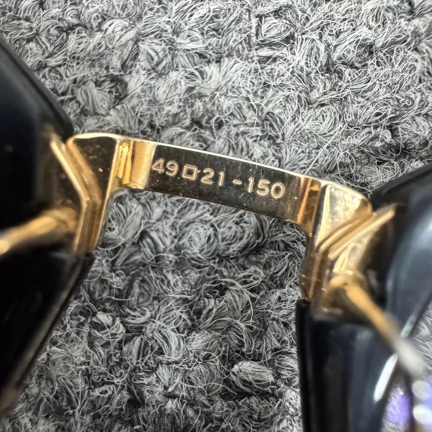 Thom Browne Thom Browne TB-011 49 Black Gold 98 New Eyeglasses Size ONE SIZE - 6 Thumbnail