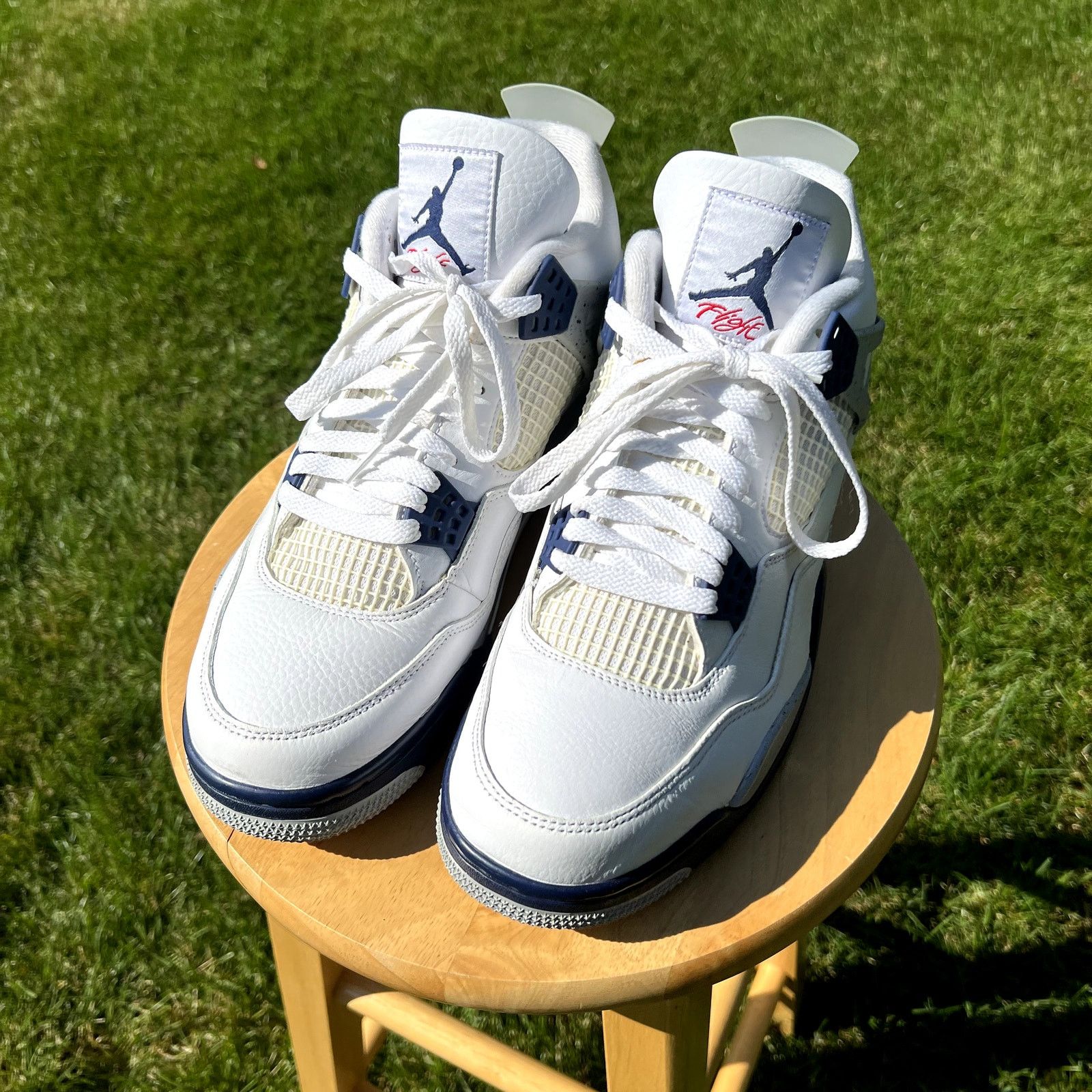 Jordan Brand × Nike Nike Air Jordan 4 Retro Midnight Navy Men's Shoes - Size 12 Size US 12 / EU 45 - 3 Thumbnail