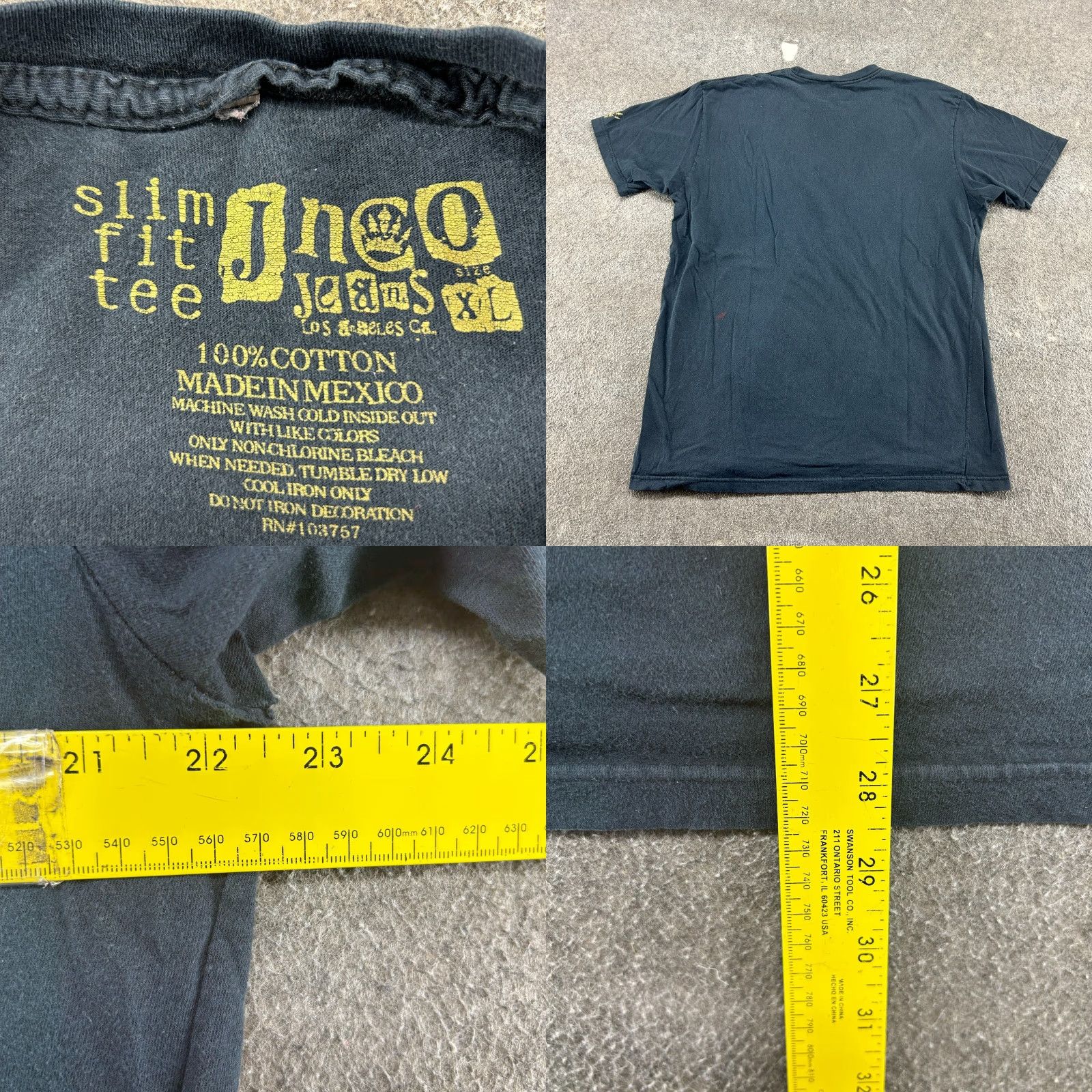 JNCO VINTAGE JNCO Shirt Mens XL Black Graphic Skull Snake 90s Y2K Reflec ts (Graphic Print) Size US XL / EU 56 / 4 - 8 Thumbnail