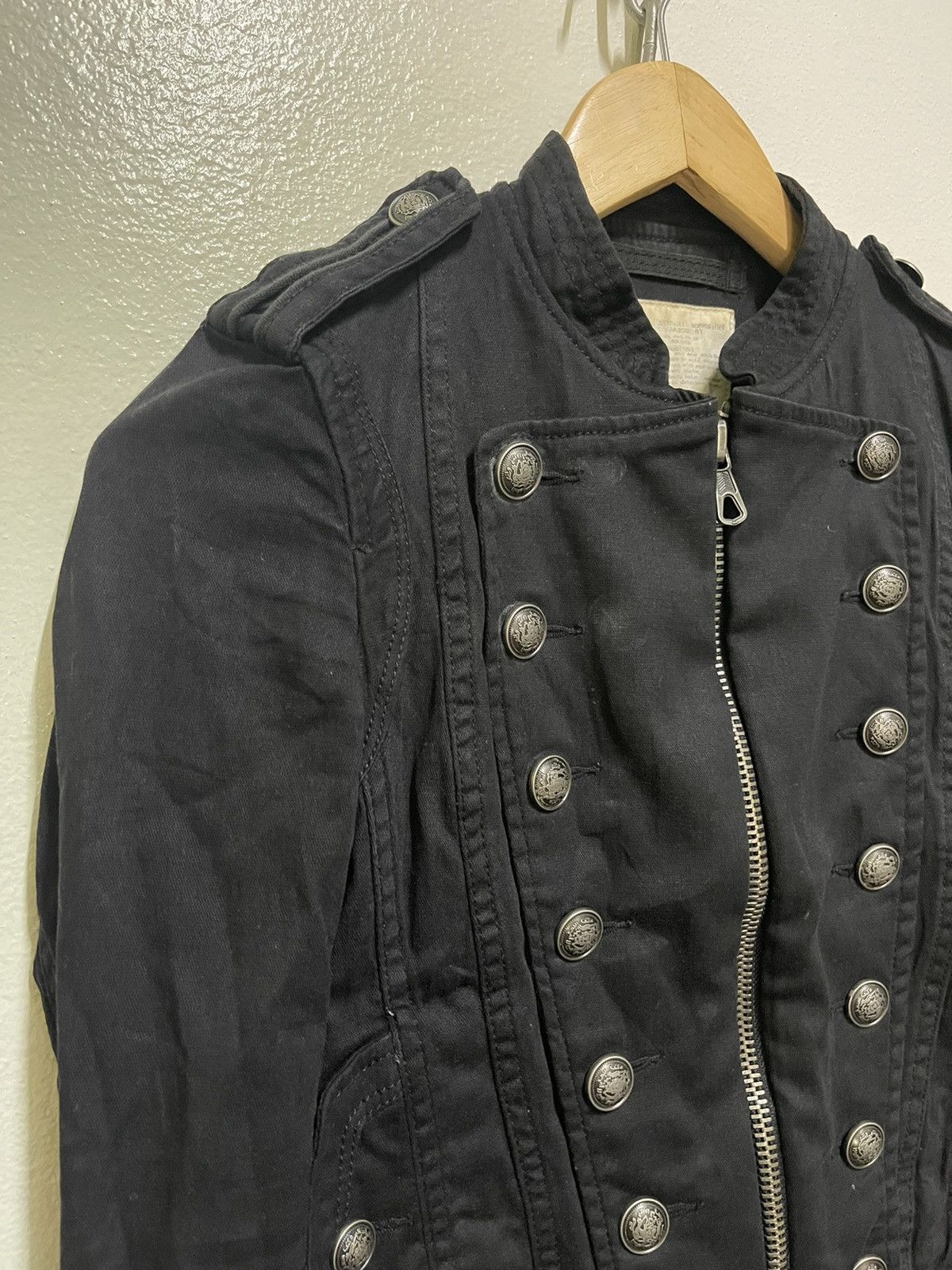 Japanese Brand GOA Band Jacket Military Style Punk Size XS / US 0-2 / IT 36-38 - 2 Thumbnail