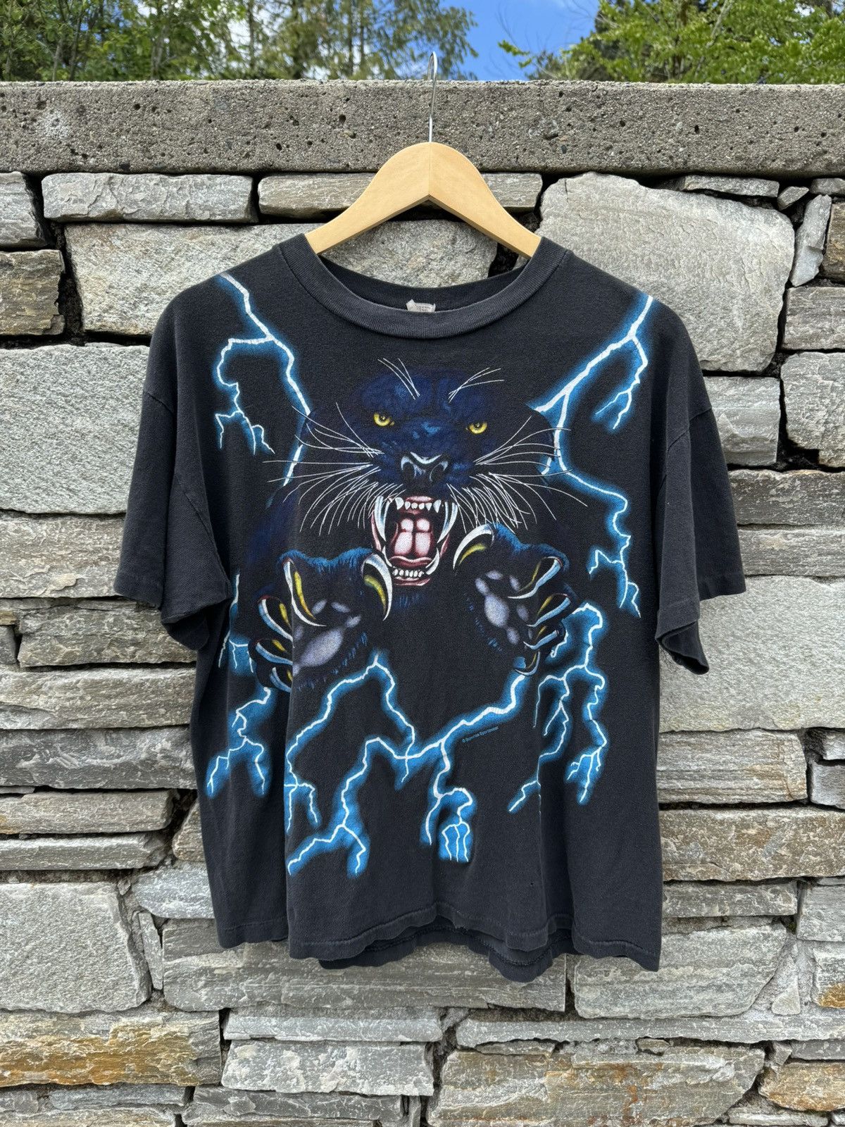 Vintage Panther American thunder shirt Lightning AOP
