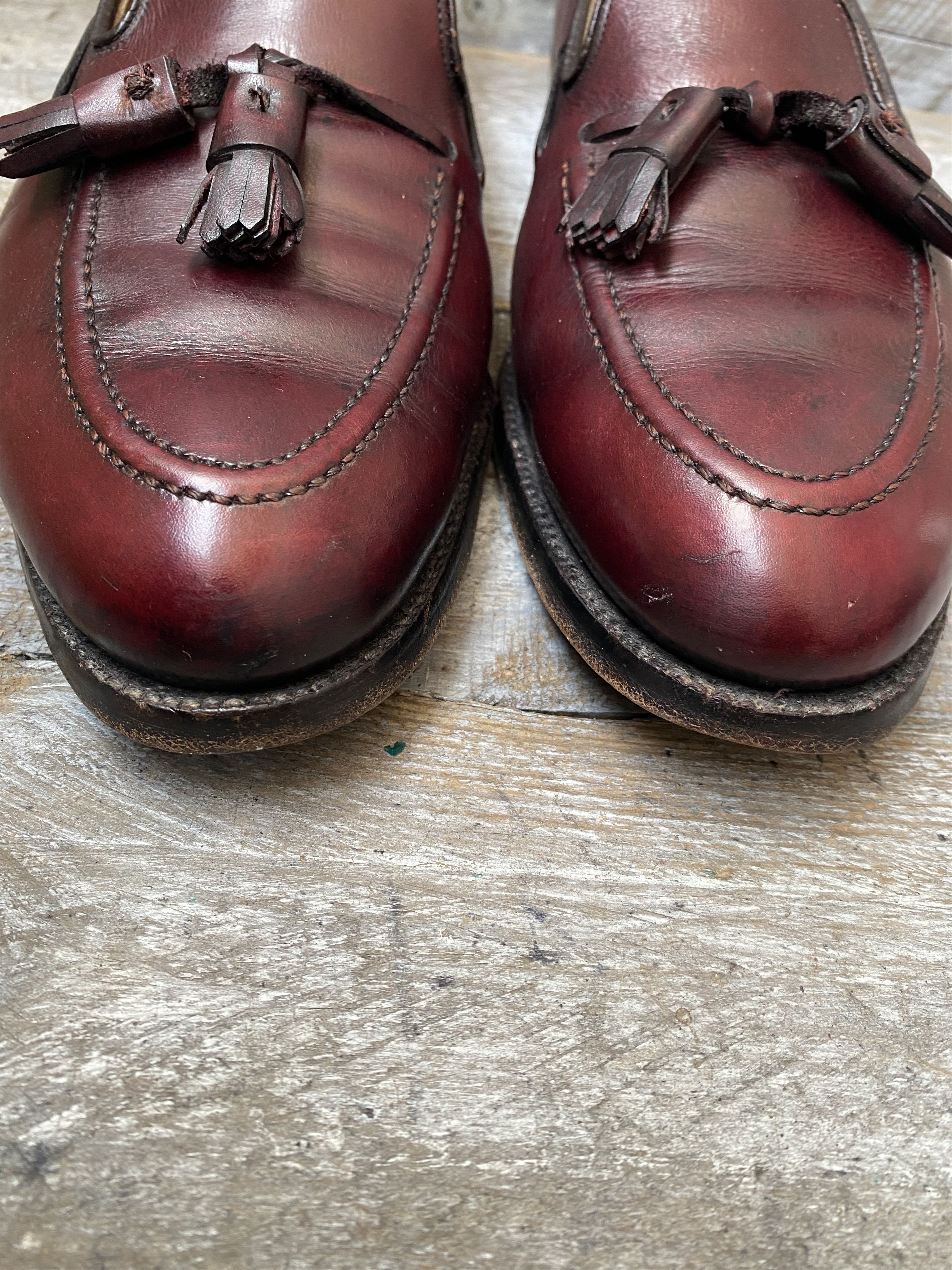 Alden Alden tassel burgundy slip- on leather shoessz 10.5A/C Size US 10.5 / EU 43-44 - 2 Thumbnail