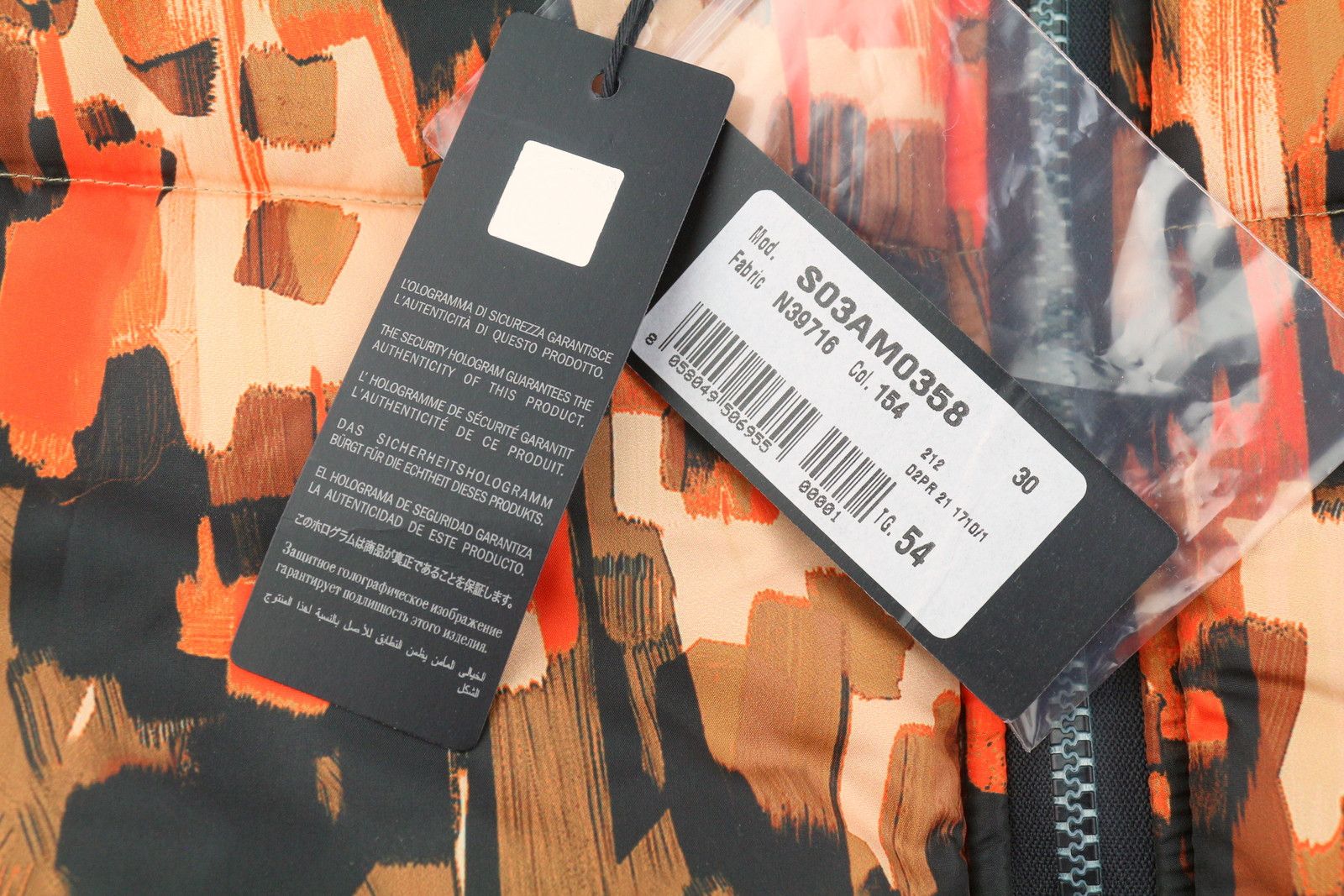Just Cavalli 54 Printed Padded Hooded Reversible 86884 Size US L / EU 52-54 / 3 - 9 Thumbnail
