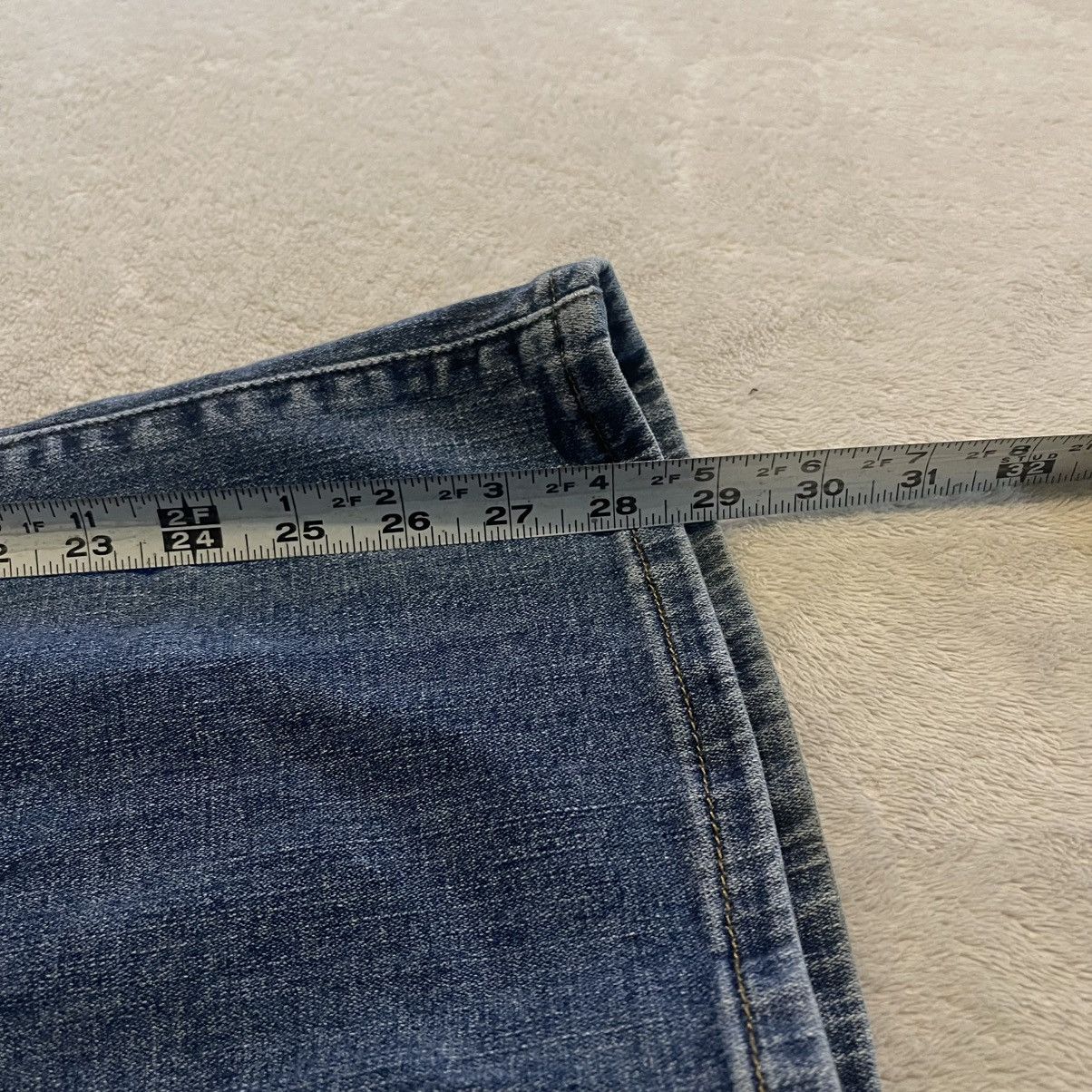 Levi's Vintage Y2K Levis 590 Bootcut Jeans Womens 20W S Blue Denim Size 41" - 7 Thumbnail