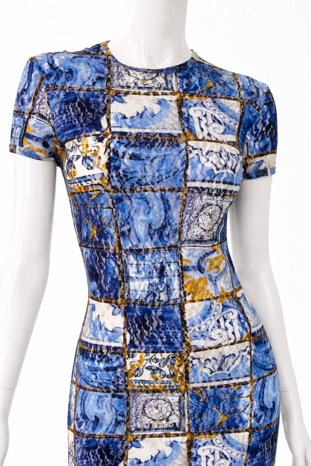 Jean Paul Gaultier Jean Paul Gaultier Transparent Tile Maxi Colour Block Dress Size M / US 6-8 / IT 42-44 - 8 Thumbnail