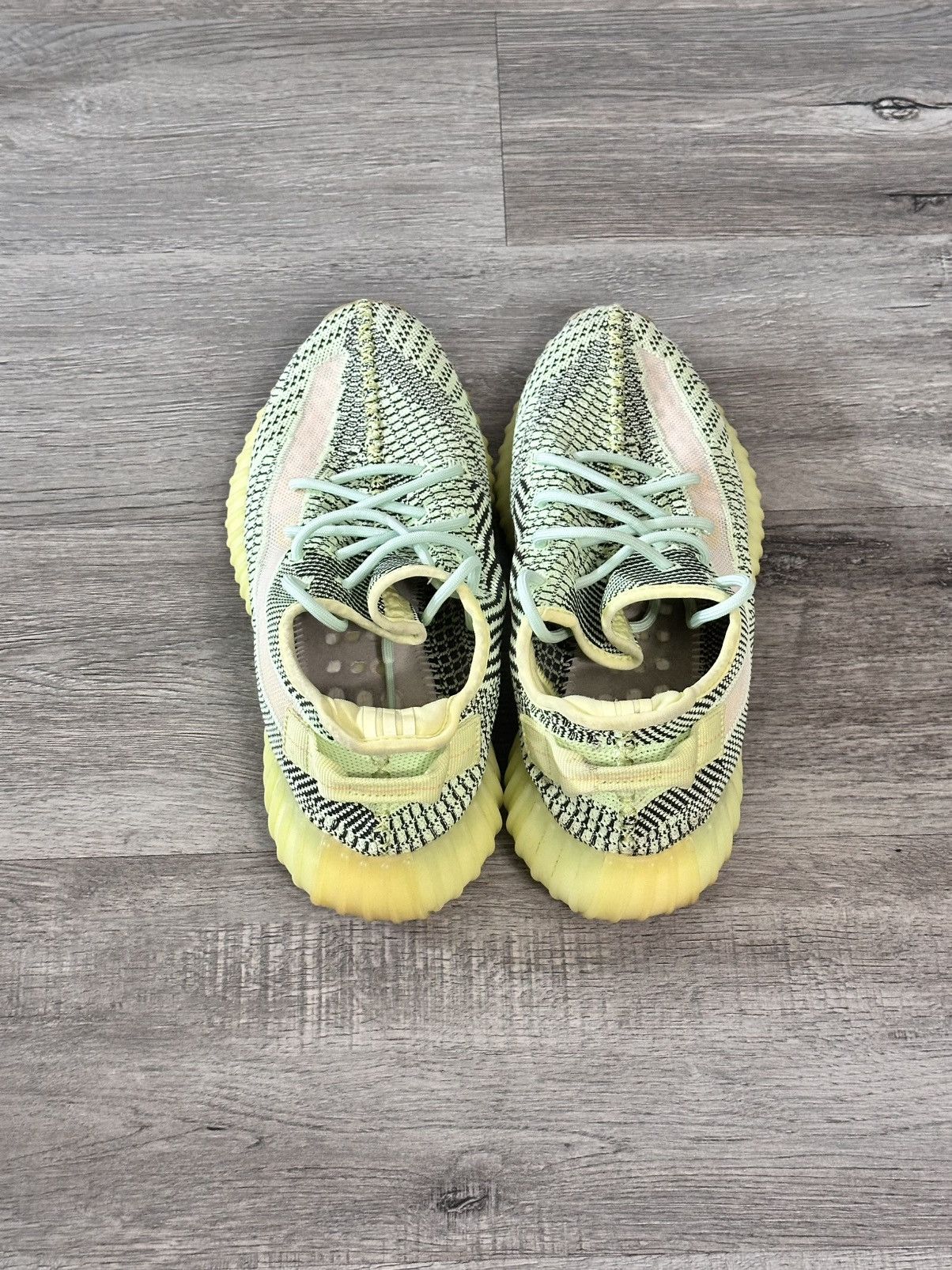 Yeezy ADIDAS YEEZY BOOST 350 V2 YEEZY-Yellow and Green Size US 12 / EU 45 - 3 Thumbnail