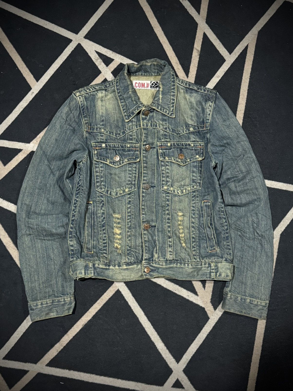 Hysteric Glamour Distressed Denim Trucker Jacket Japanese Companny Size US M / EU 48-50 / 2 - 1 Thumbnail