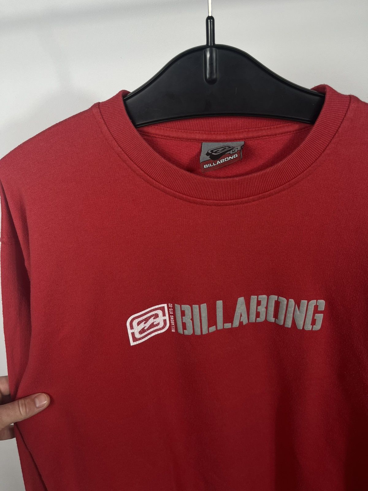 Billabong Vintage Billabong Red Crewneck Sweatshirt Logo Size M Size US M / EU 48-50 / 2 - 4 Thumbnail
