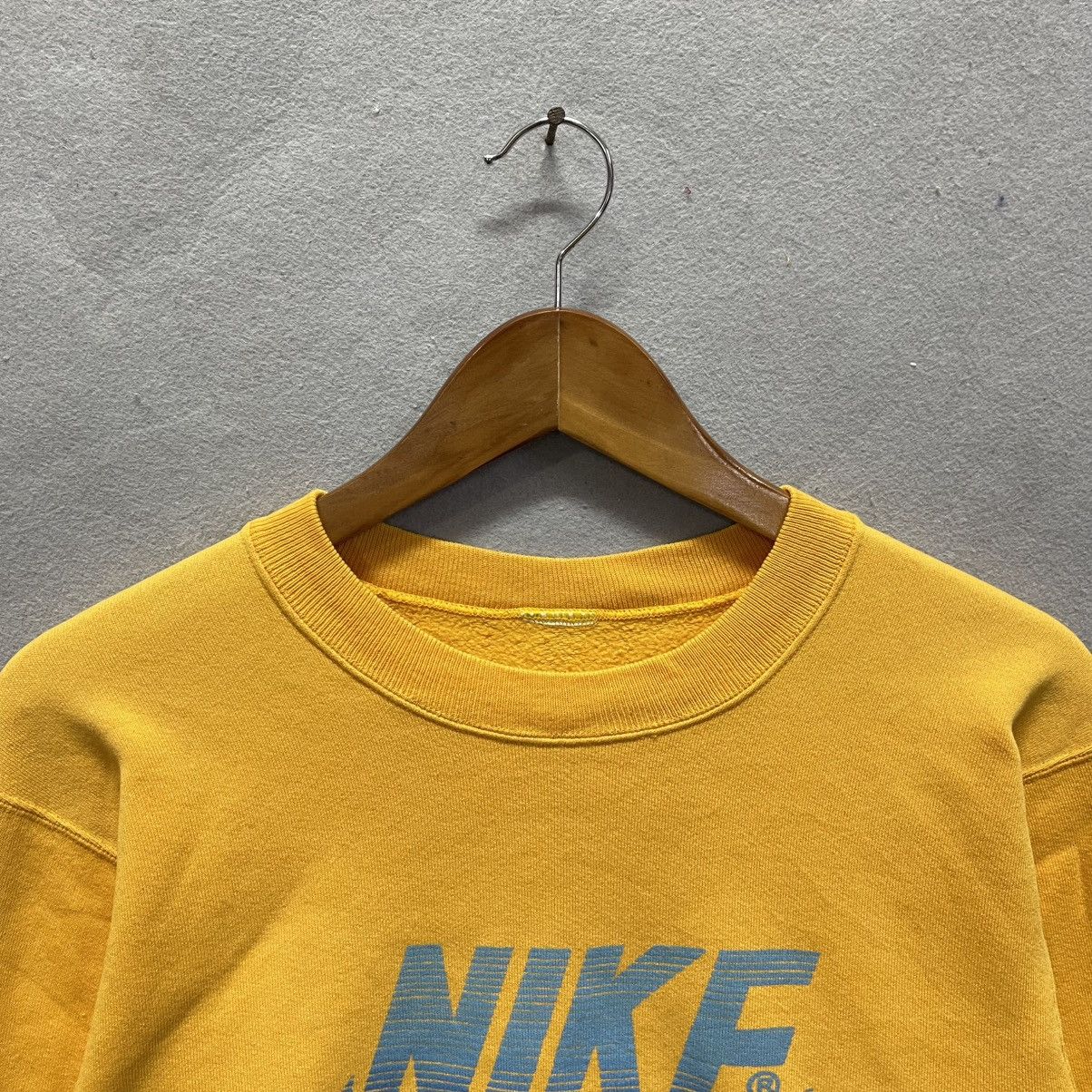 Nike Vintage Nike Air Swoosh Logo Sweatshirt – Yellow / Blue Size US S / EU 44-46 / 1 - 2 Thumbnail