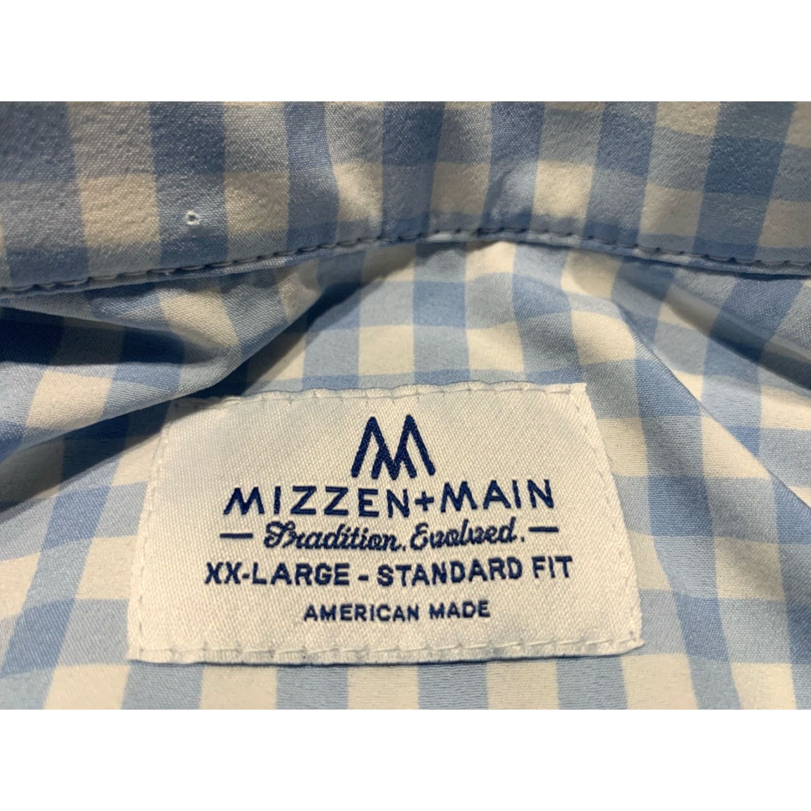 Mizzen+Main VINTAGE Mizzen+Main Men's Shirt 2XL Button-Up Collared Plaid Long Sleeve Breathable Stretch Fall Winter Spring Casual Workwear Size US XXL / EU 58 / 5 - 7 Thumbnail