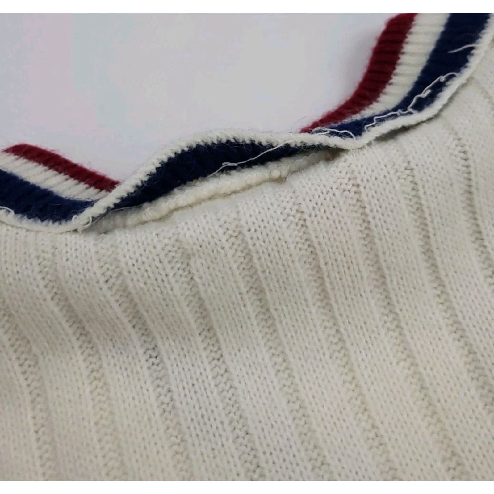 Vintage Vintage Robert Bruce Sweater Vest 70s USA Vtg 1970s Knit Tennis Sport Stuff READ Size S / US 4 / IT 40 - 7 Thumbnail