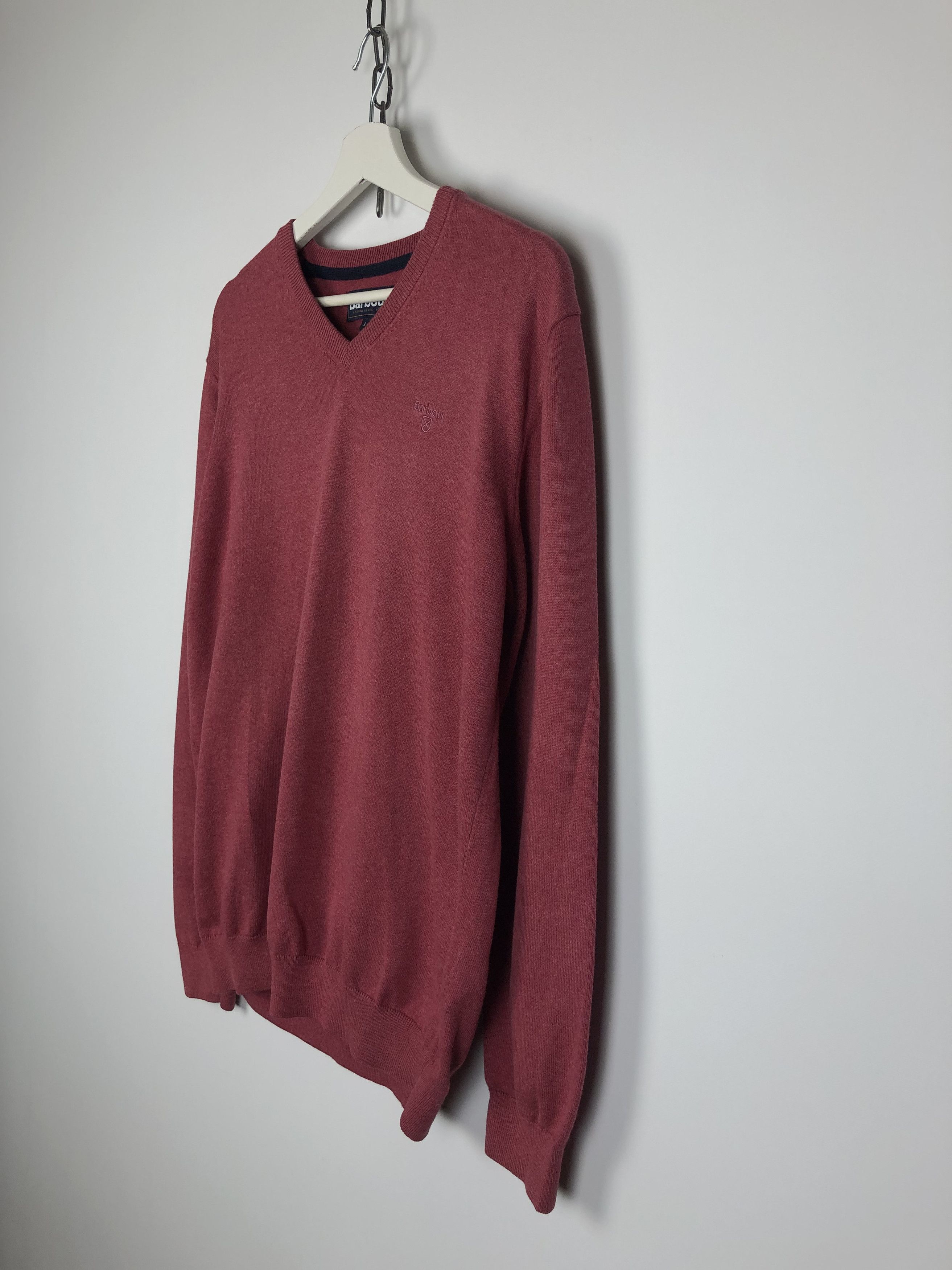 Barbour Barbour Basic Sweater Pullover V-Neck size L Size US L / EU 52-54 / 3 - 6 Thumbnail