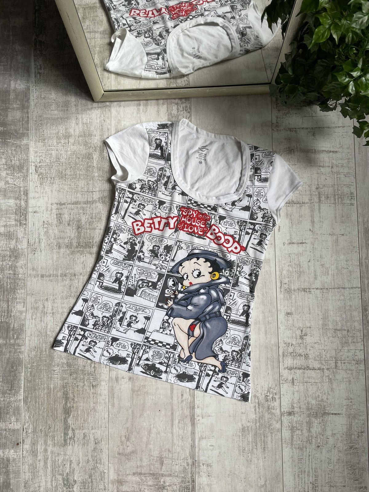 Cartoon Network × Vintage Vintage Betty Boop “Spy in the House of Love” T-Shirt RARE Size M / US 6-8 / IT 42-44 - 1 Thumbnail