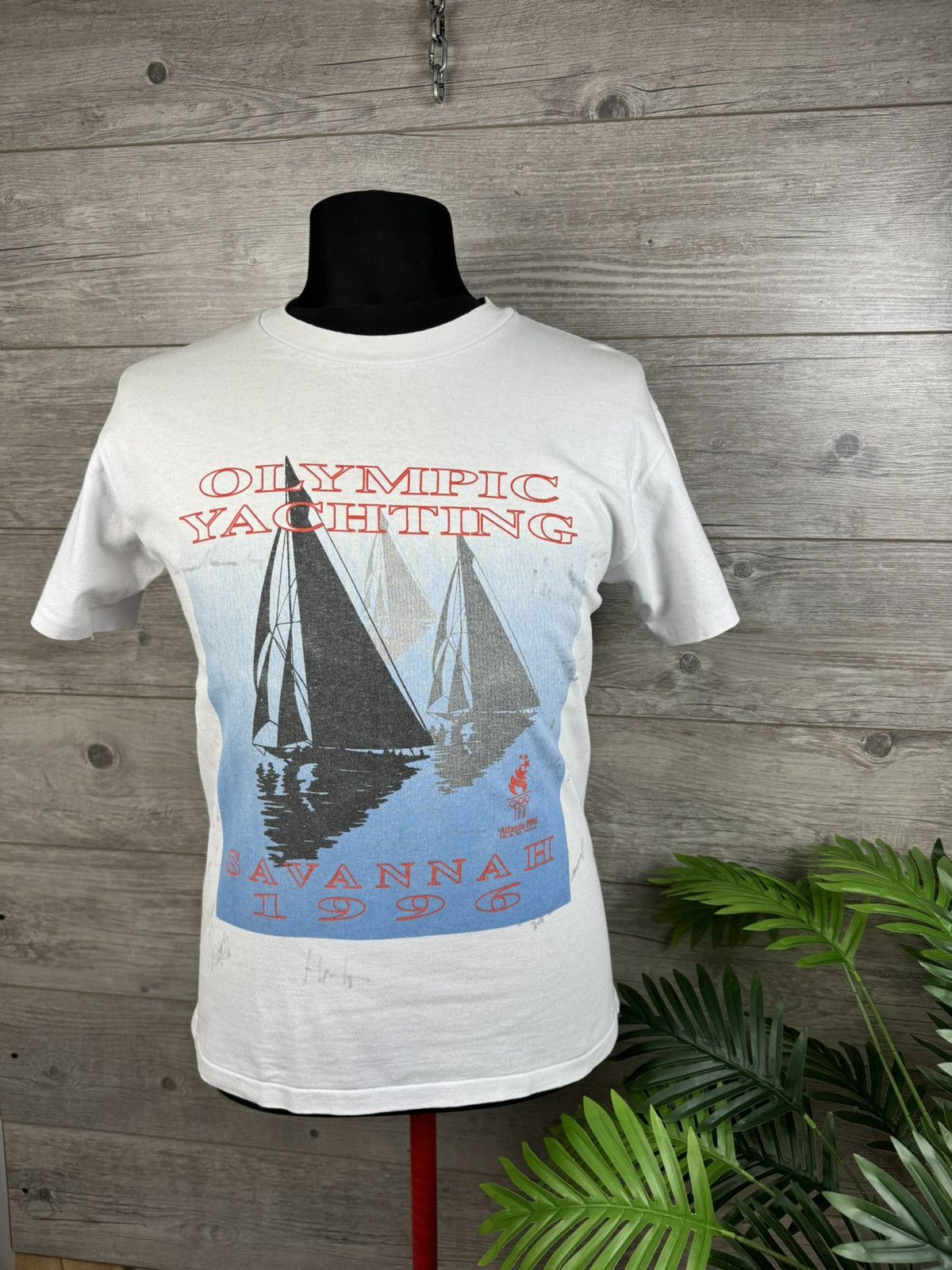 Vintage Olympic Yachting Atlanta Savannah 1996 Size US M / EU 48-50 / 2 - 2 Thumbnail