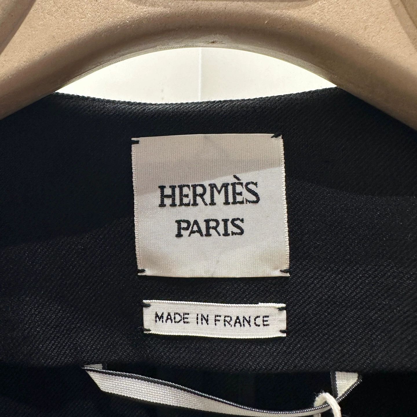 Hermes Hermes colorblock leather buckle long coat 36 linen Size XS / US 0-2 / IT 36-38 - 3 Thumbnail