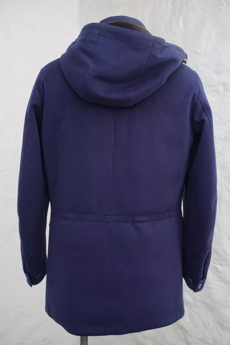 Loro Piana LORO PIANA Navy blue parka, camel hair coat Size US M / EU 48-50 / 2 - 2 Thumbnail