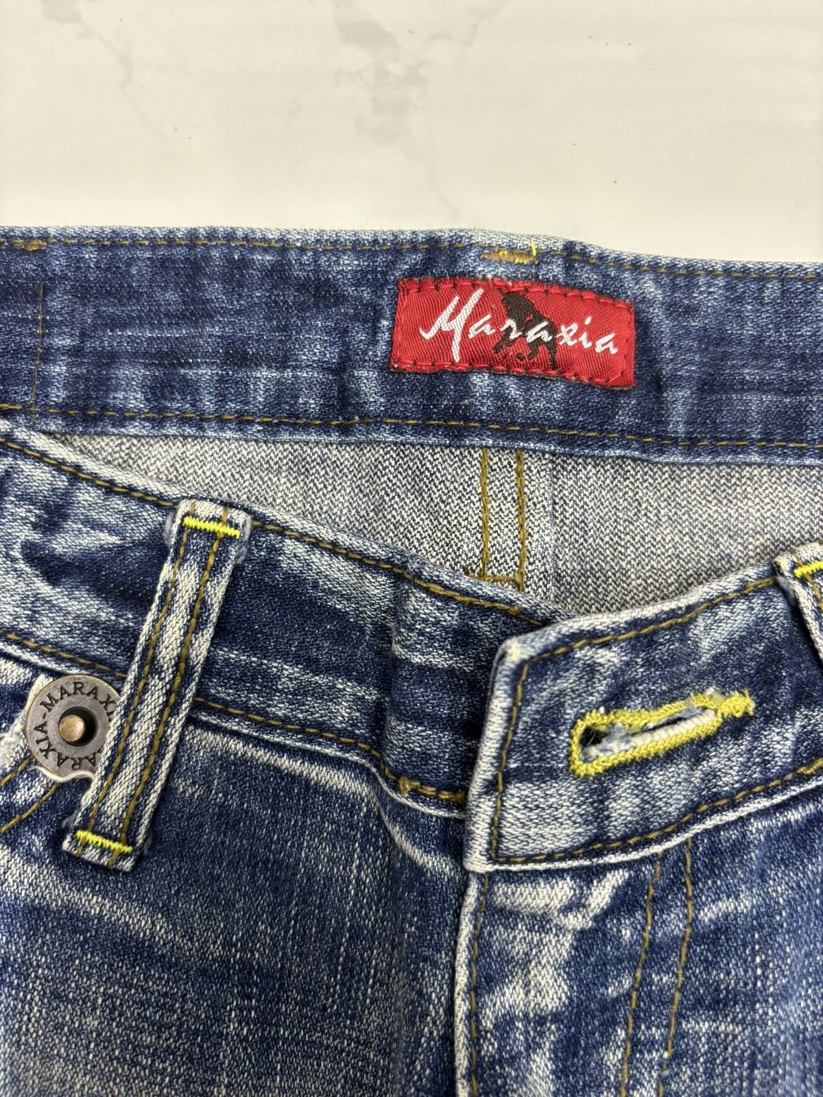 Hysteric Glamour × Japanese Brand HYSTERIC GLAMOUR STYLE DISTRESS DENIM MARAXIA FLARED PANTS Size 30" / US 8 / IT 44 - 11 Thumbnail