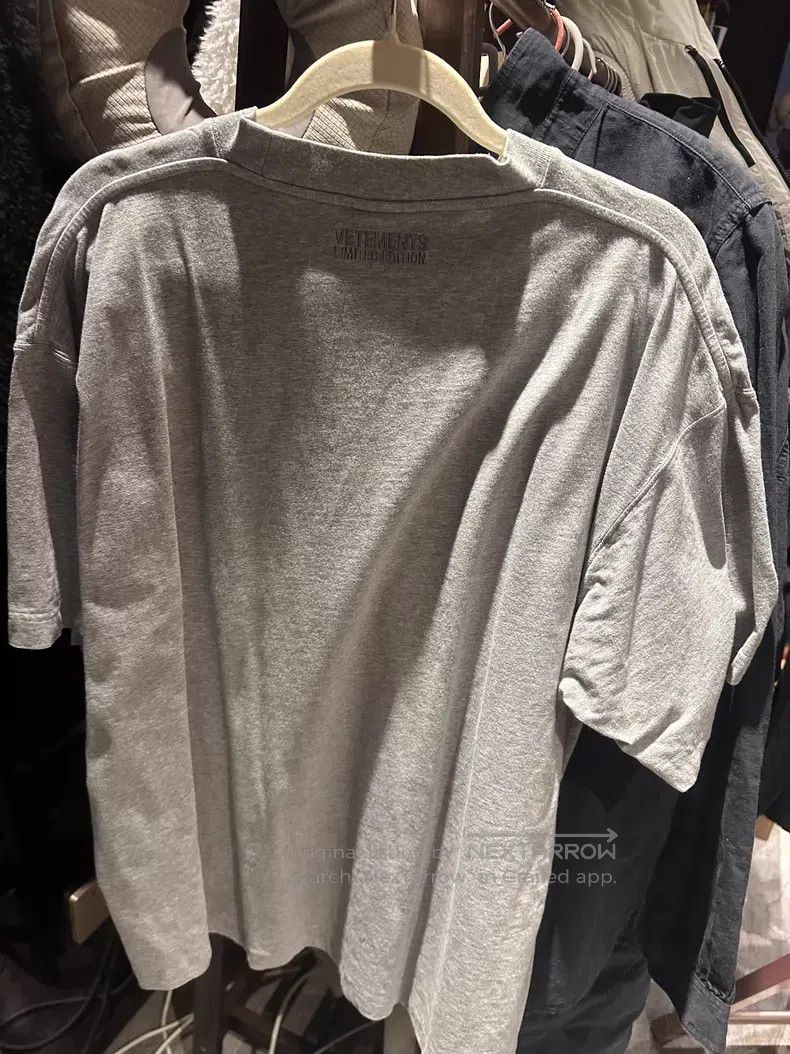 Vetements VETEMENTS Limited Edition Grey T-Shirt, XS Size Size US XS / EU 42 / 0 - 2 Thumbnail