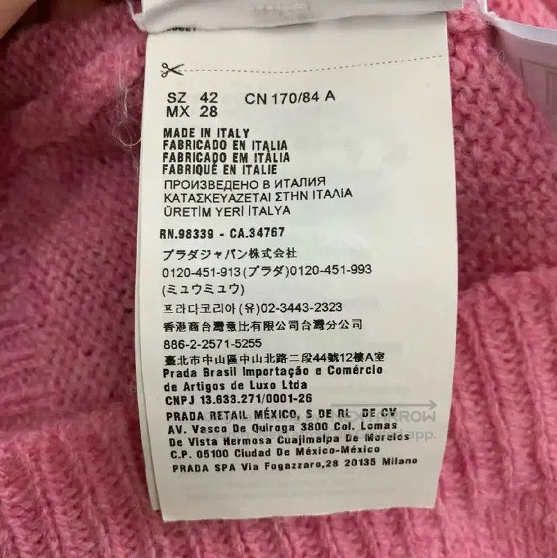 Miu Miu Miu Miu Pink Cotton Cardigan with Bow . Size L / US 10 / IT 46 - 4 Thumbnail