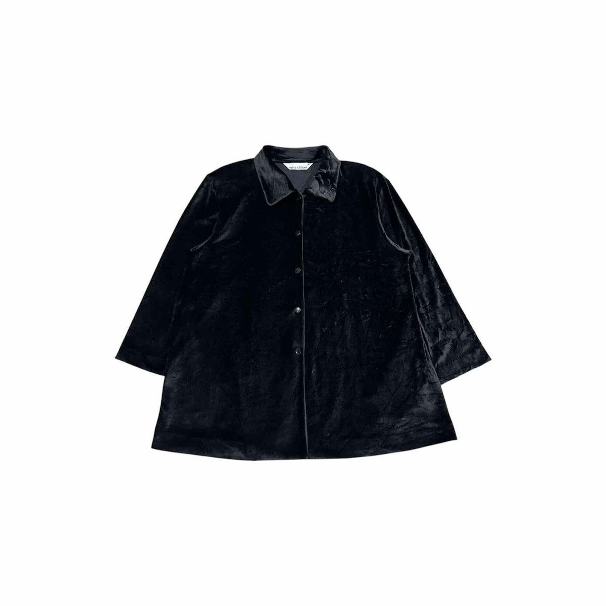 Designer × Japanese Brand 🔥Vintage Miss Chloe Velvet Shirt Snap Button Oversized Size US XL / EU 56 / 4 - 7 Thumbnail