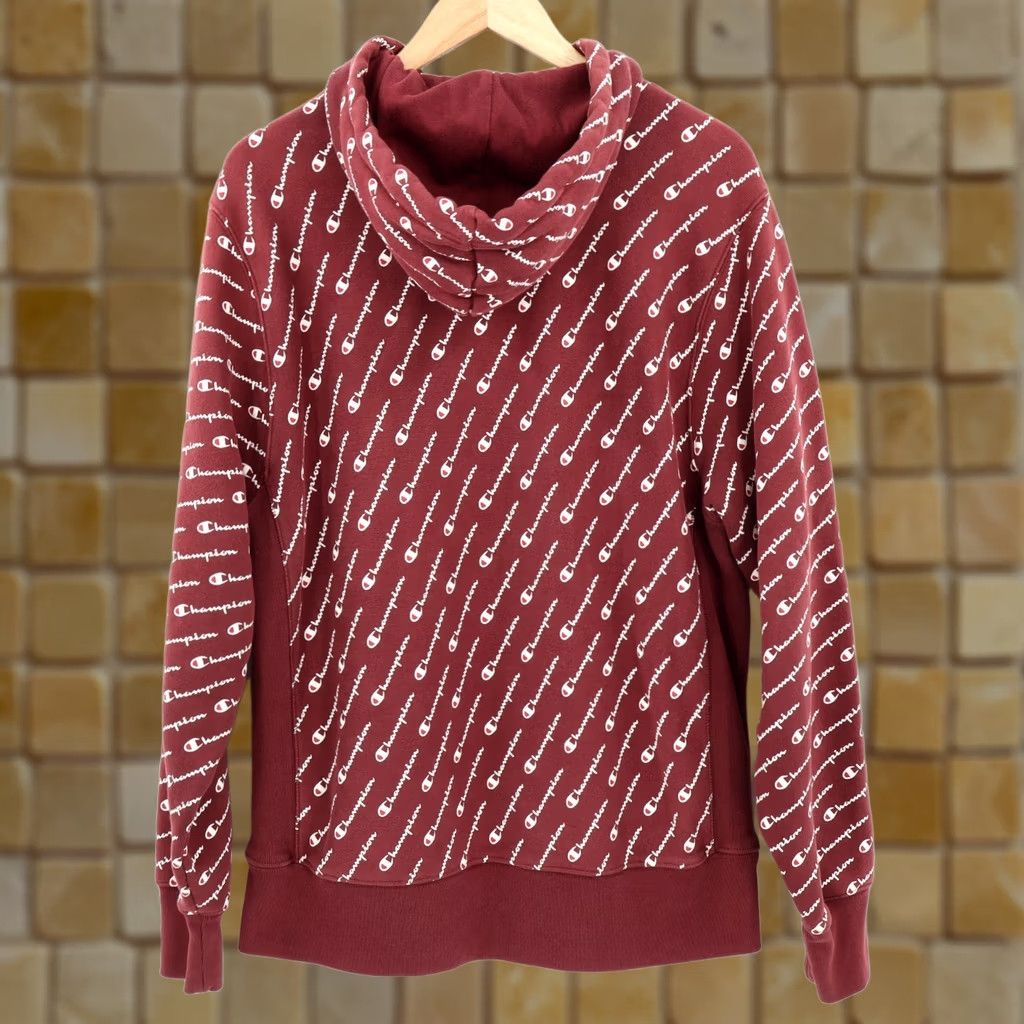 Champion Vintage Champion SweatShirt Crewneck Burgundy Size L Mens Pullover Reverse Weave Logo Graphic Print Red 90s Size US L / EU 52-54 / 3 - 1 Thumbnail