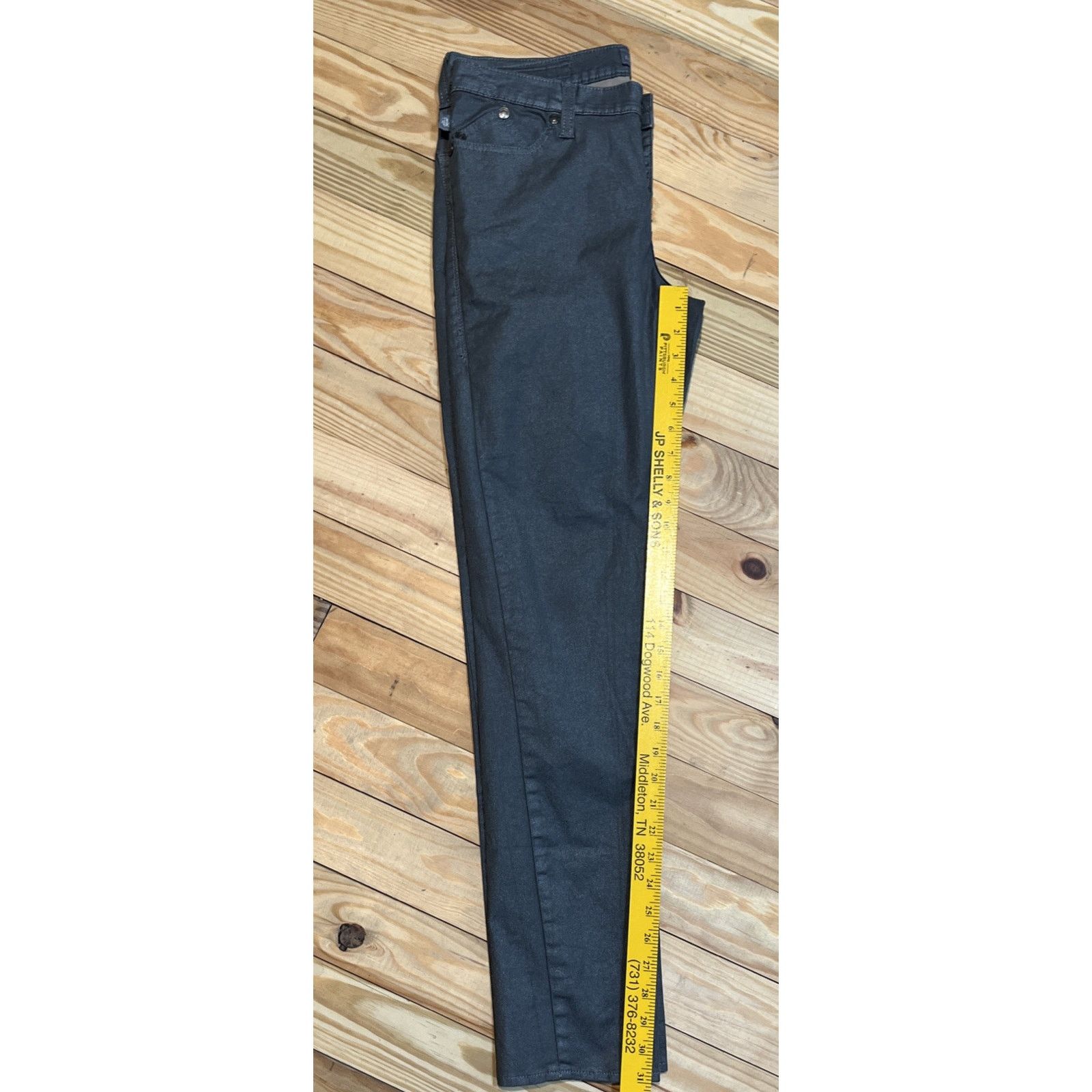 Rock & Republic Rock & Republic Berlin Metallic Skinny Jeans Womens 12 32x31 Size 34" / US 12 / IT 48 - 7 Thumbnail