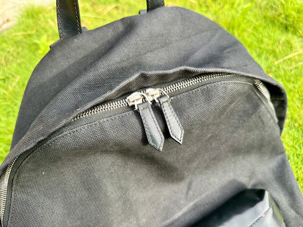 Balenciaga Authentic Balenciaga Canvas Logo Backpack Size ONE SIZE - 9 Thumbnail