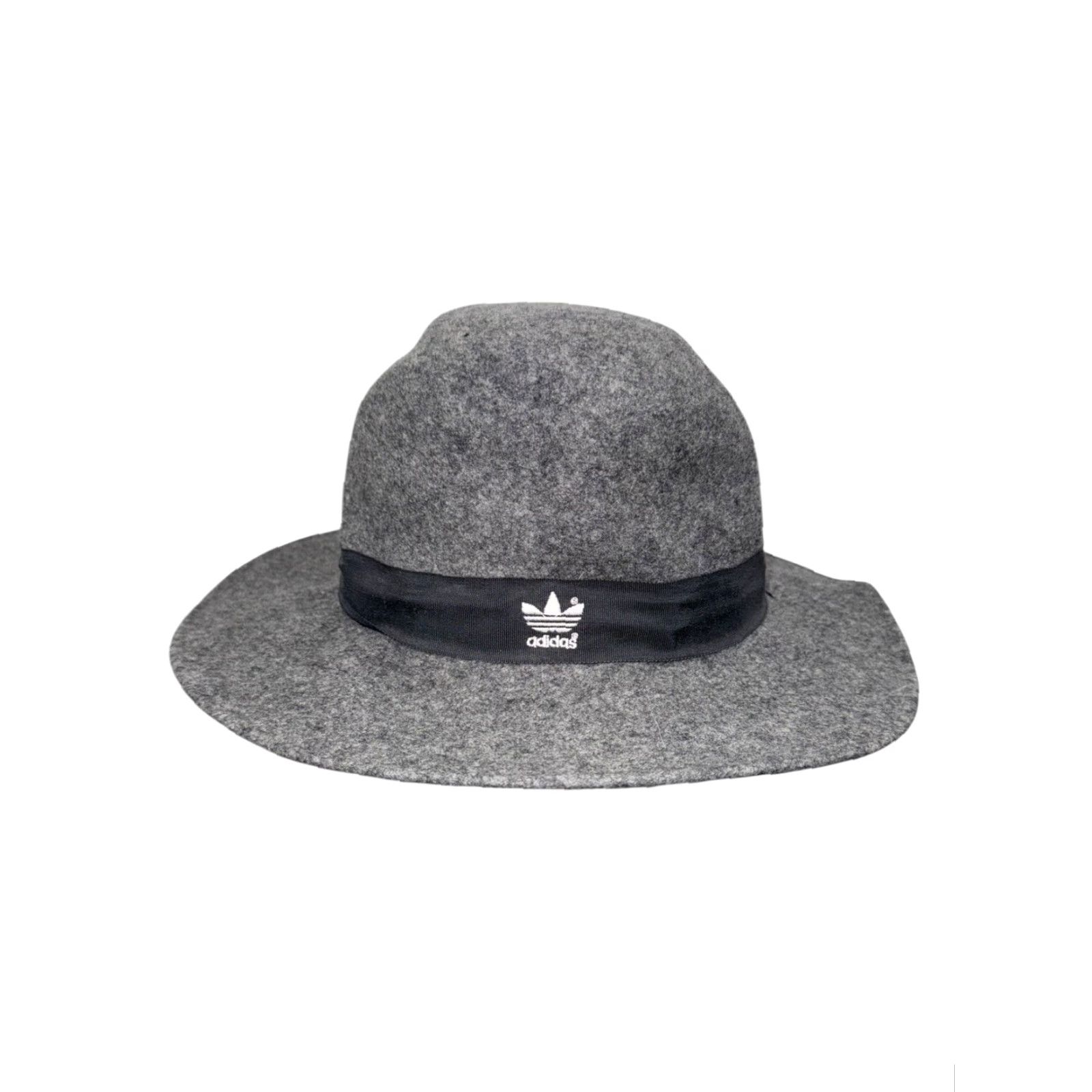 Adidas VINTAGE Adidas Fedora Hat Wool Felt Size M/L Gray Men Fedora Rare 70s M/L Mens Size ONE SIZE - 2 Thumbnail