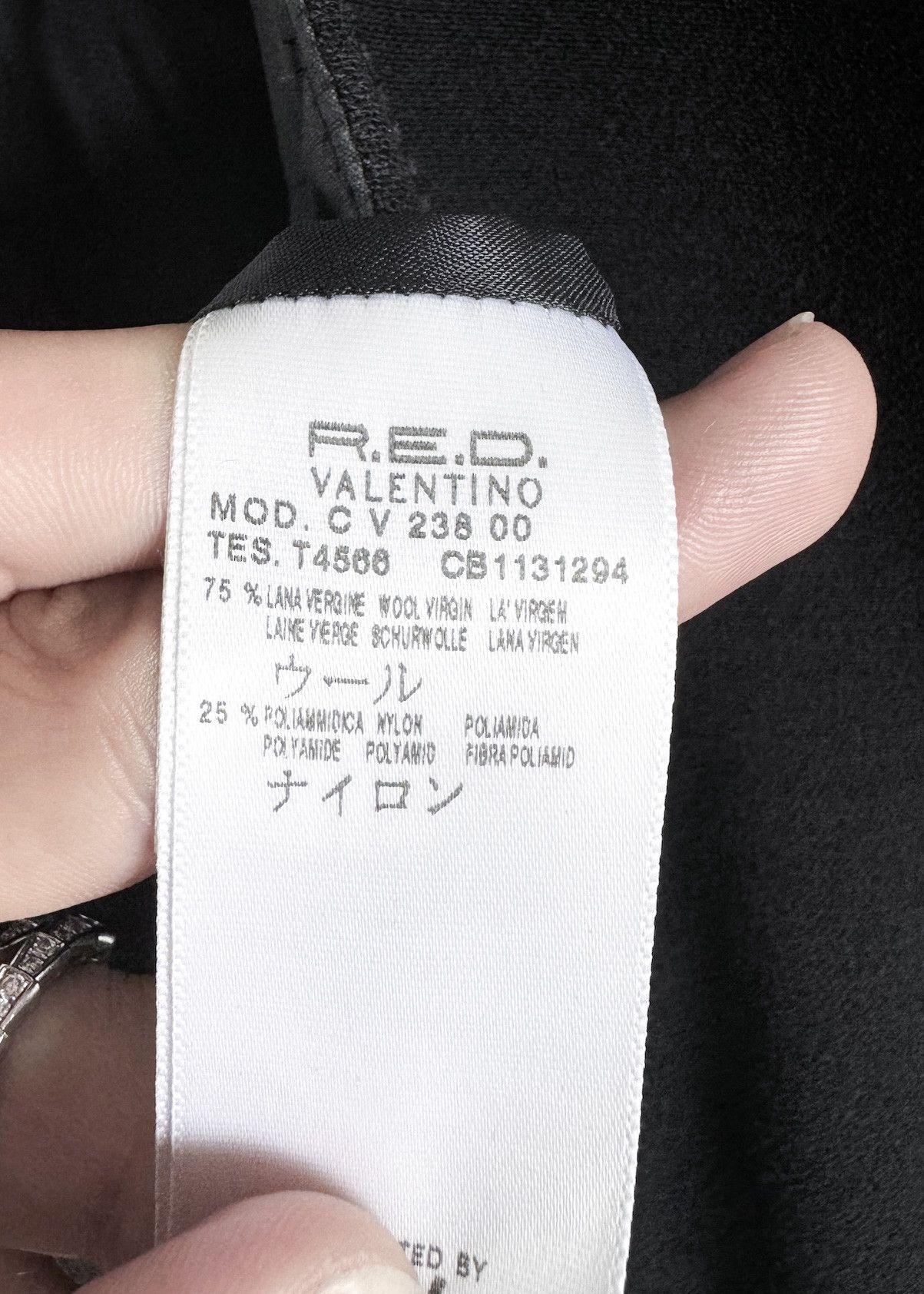 RED Valentino RED Valentino Black Wool Shift Dress Size L / US 10 / IT 46 - 8 Thumbnail