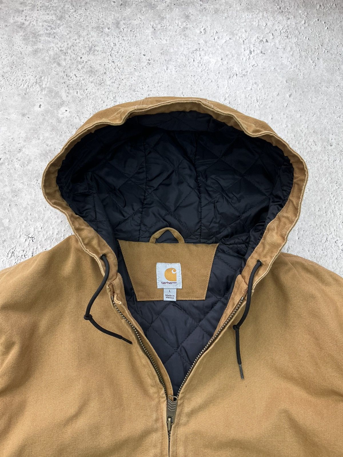 Carhartt × Vintage 90's Faded brown Vintage Carhartt Active Jacket JR105 Size US L / EU 52-54 / 3 - 6 Thumbnail