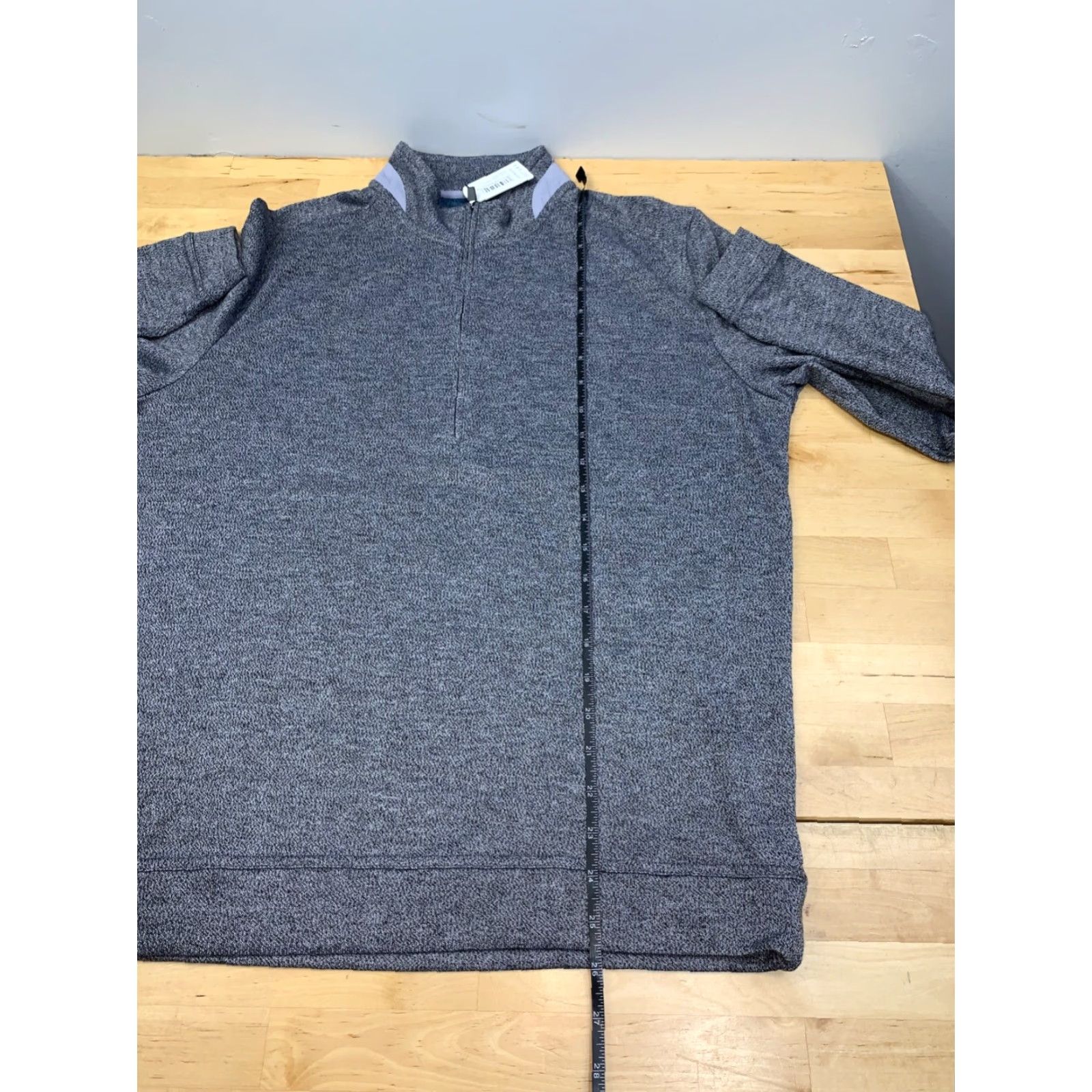 johnnie-O Johnnie O Reflex 1/4 Zip Pullover Seal Gray Mens M Sweater Casual Size US M / EU 48-50 / 2 - 4 Thumbnail