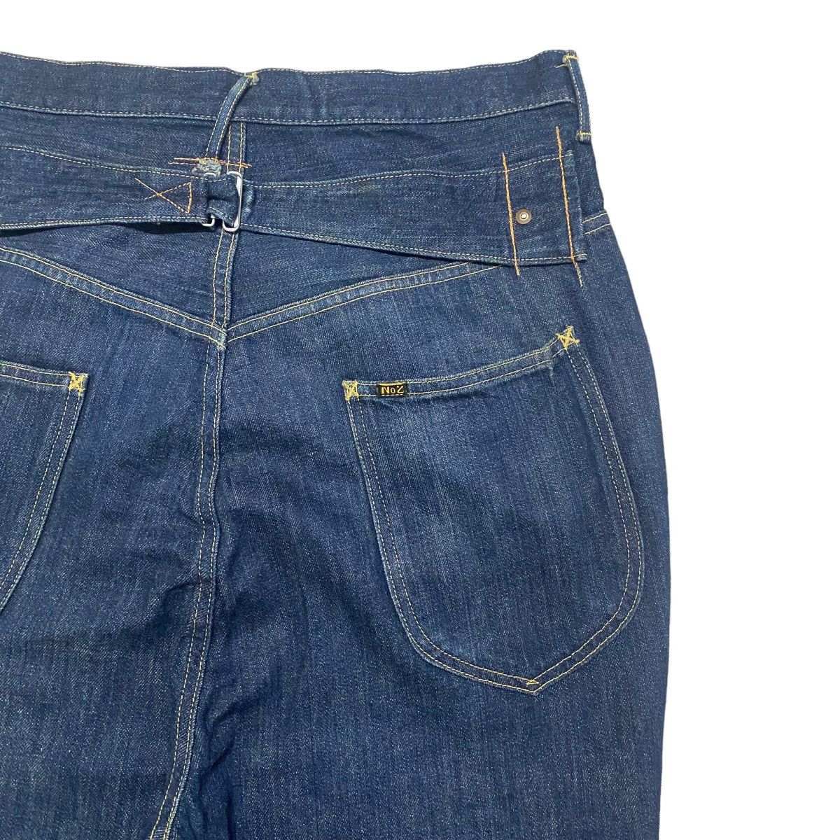 Kapital Kapital No.2 Denim Drop Crotch Jeans Buckle Back Size US 33 - 12 Thumbnail