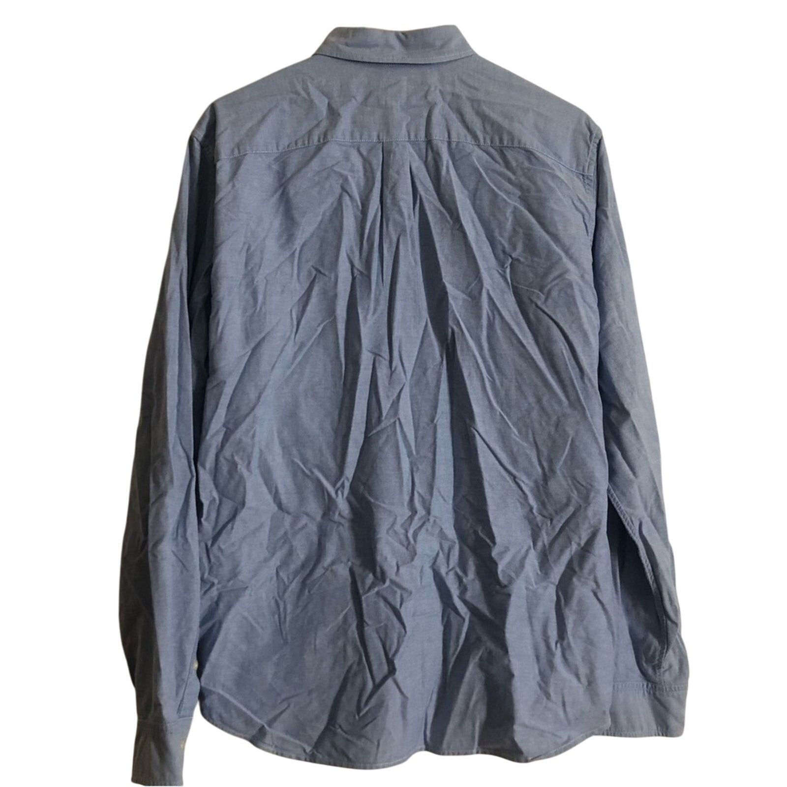 Gap Gap Men's Chambray Soft Denim Long Sleeve Button Down Shirt Size US L / EU 52-54 / 3 - 8 Thumbnail