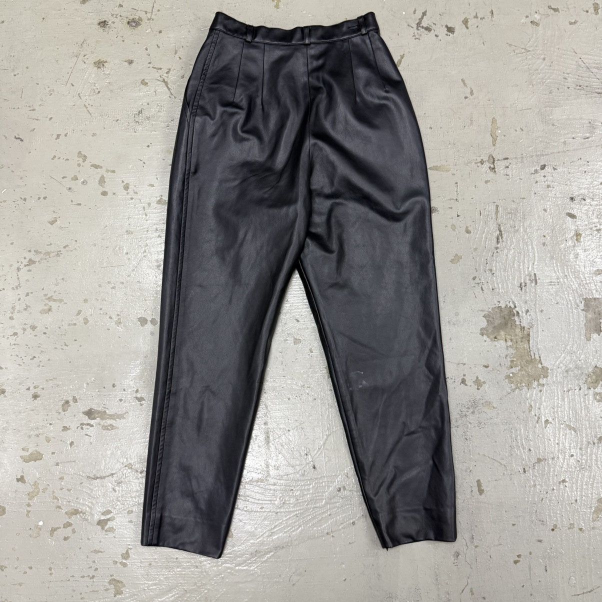 Courreges Courreges Paris Black Leather Pants Size US 26 / EU 42 - 8 Thumbnail
