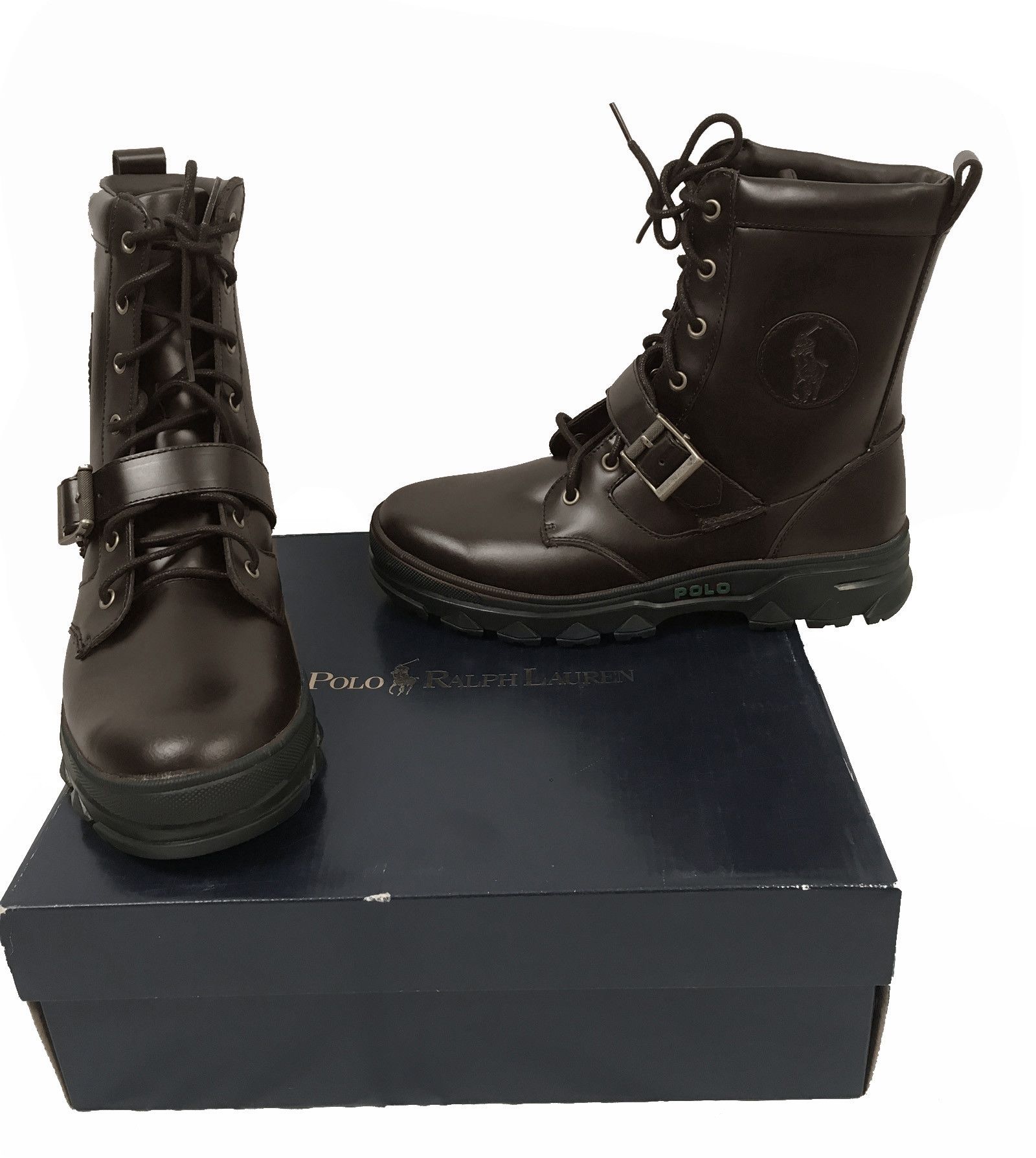 Polo Ralph Lauren NEW Vintage Polo Ralph Lauren Hayward Boots Brown 10 Size US 10 / EU 43 - 1 Thumbnail