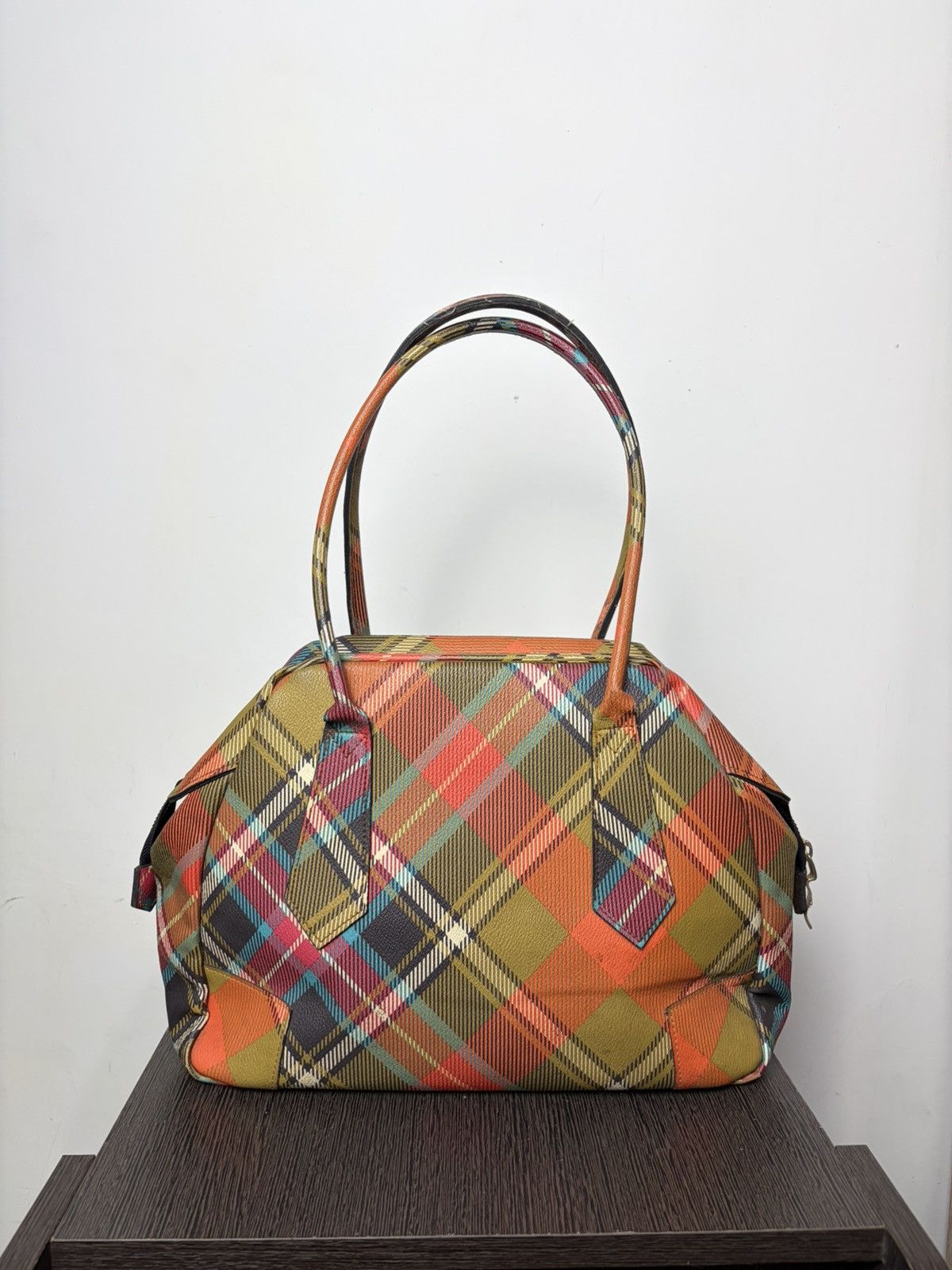 Vivienne Westwood FREE TAX! Vintage Vivienne Westwood Plaid Leather Handbag Size ONE SIZE - 5 Thumbnail
