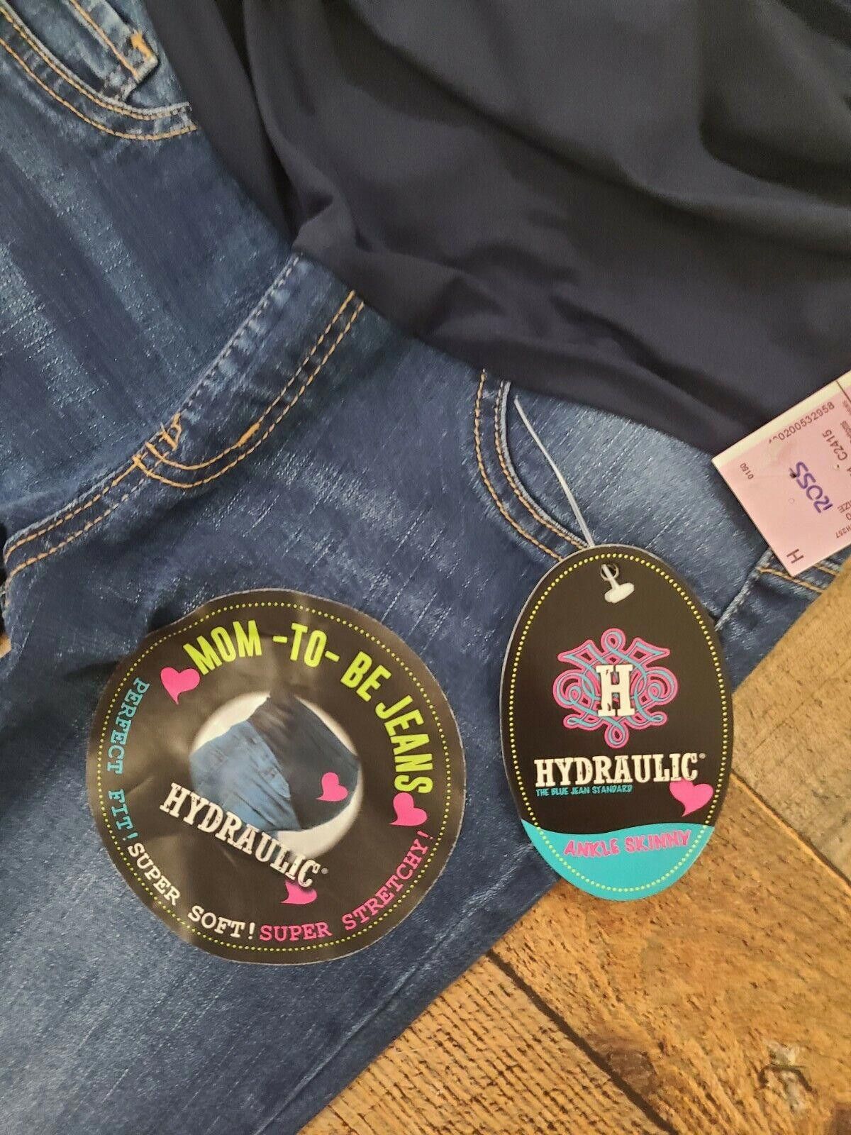 Designer Hydraulic Maternity Jeans Small Ankle Skinny NWT Stretch Size 28" / US 6 / IT 42 - 4 Thumbnail