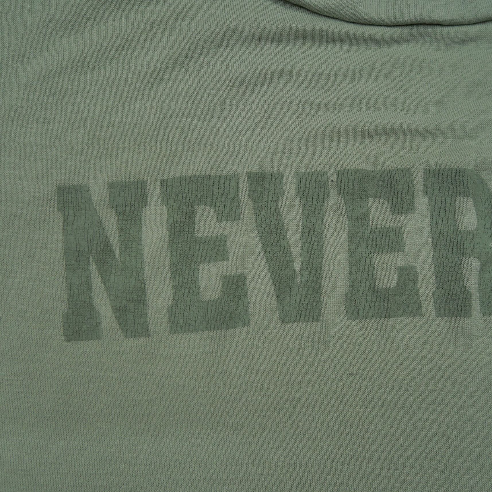 Vintage VINTAGE Neverland T Shirt Womens L Green Crop Solid 90s Cropped Cotton Blend Graphic Cracked Size L / US 10 / IT 46 - 3 Thumbnail