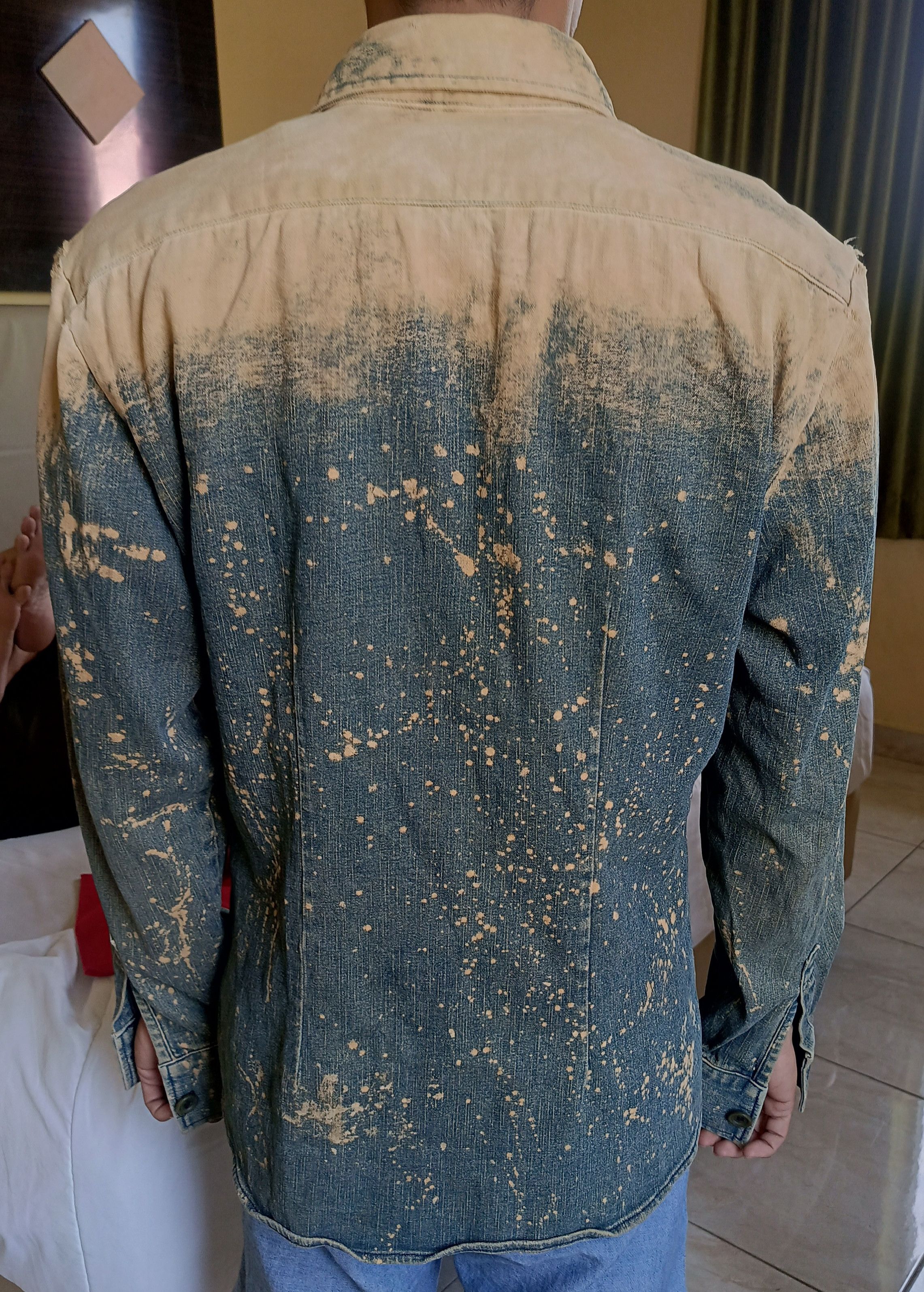 Tornado Mart GRADIENT Mud Max Wash Distressed Denim Size L / US 10 / IT 46 - 3 Thumbnail