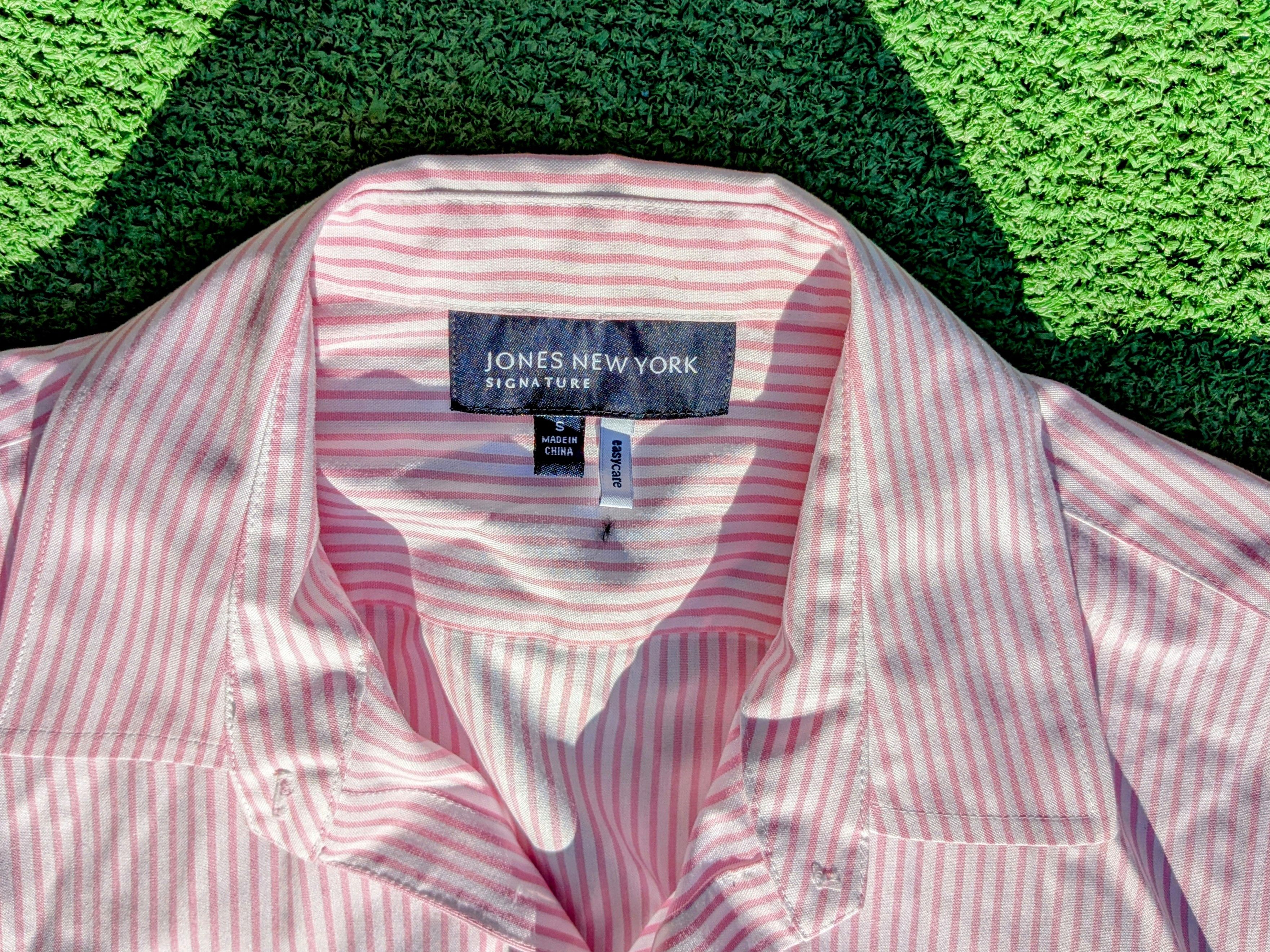 Jones New York Jones New York Signature Striped Pink Button Down Shirt Size S / US 4 / IT 40 - 5 Thumbnail