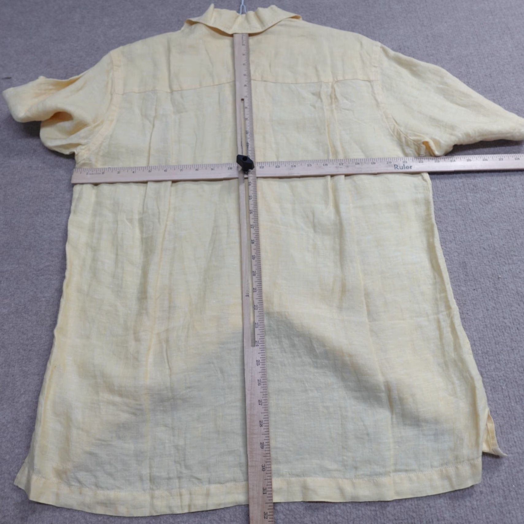Tommy Bahama Tommy Bahama Shirt Medium Yellow Embroidered Linen Cuban Wedding Shirt Mens Short Sleeve Button-Up Size US M / EU 48-50 / 2 - 5 Thumbnail
