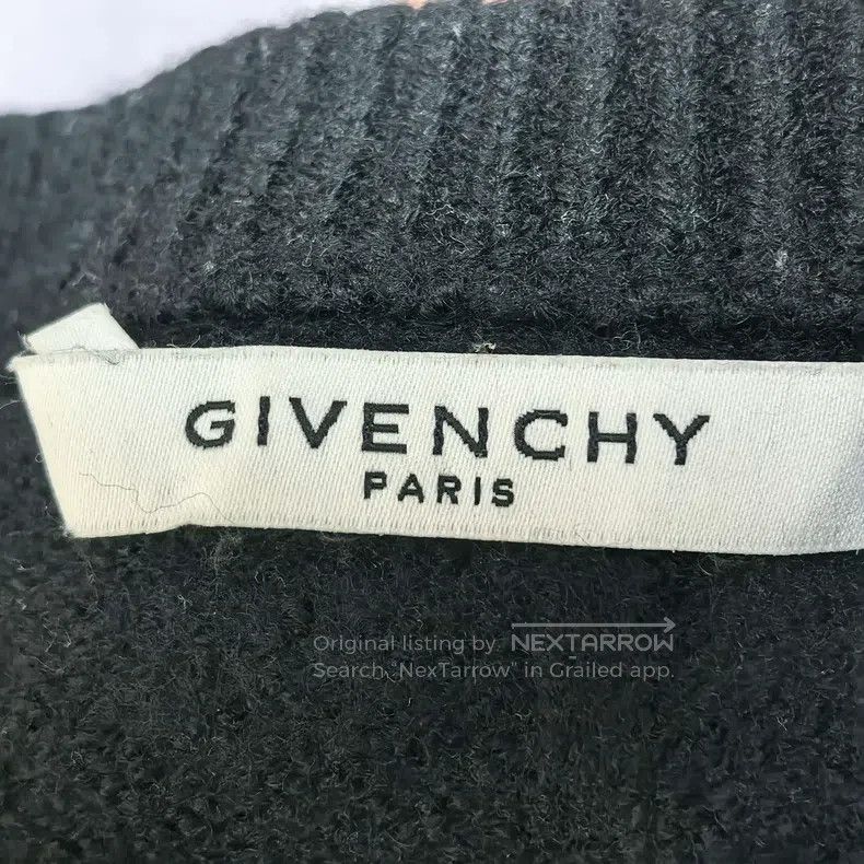 Givenchy Givenchy Letter Logo Embroidered Knit Sweater (Men's, Blac Size US S / EU 44-46 / 1 - 3 Thumbnail