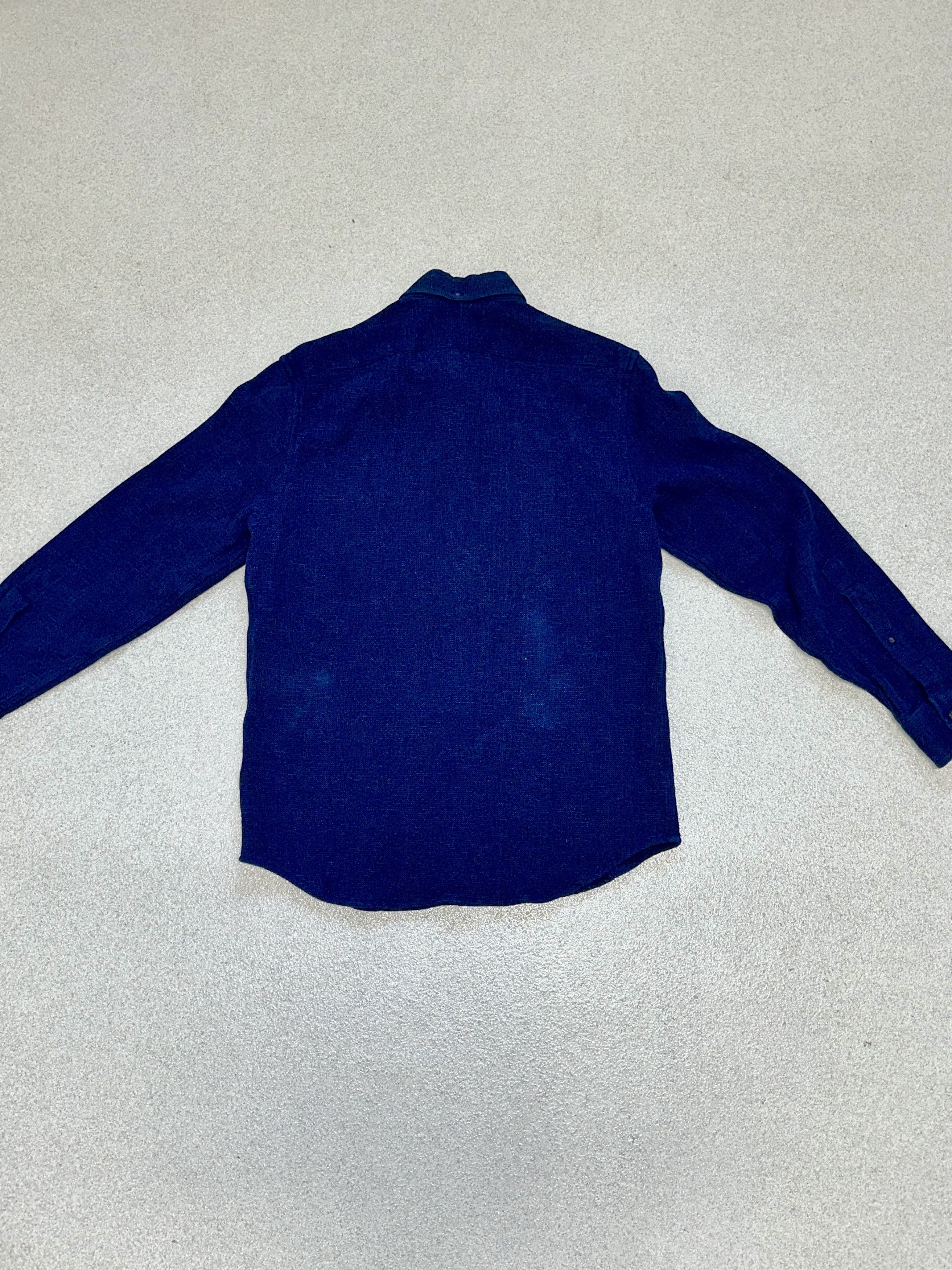 Taylor Stitch Taylor Stitch Men's Navy Shirt Textured Sashiko Size US M / EU 48-50 / 2 - 11 Thumbnail