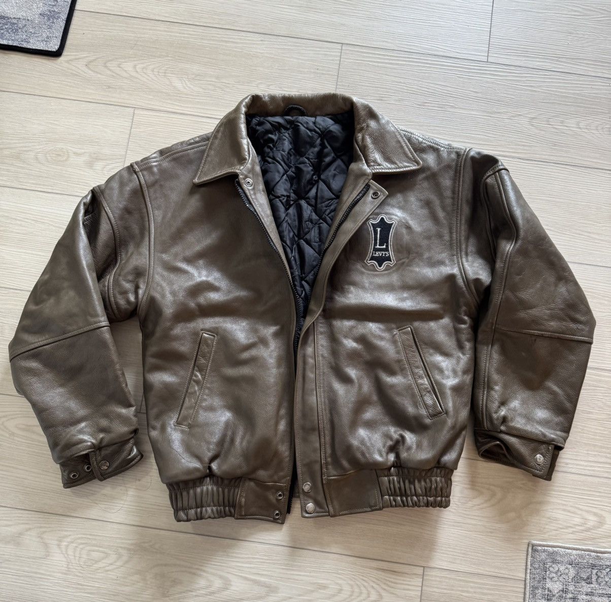 Levi's Vintage Levi Leather Jacket RARE Size US M / EU 48-50 / 2 - 1 Thumbnail