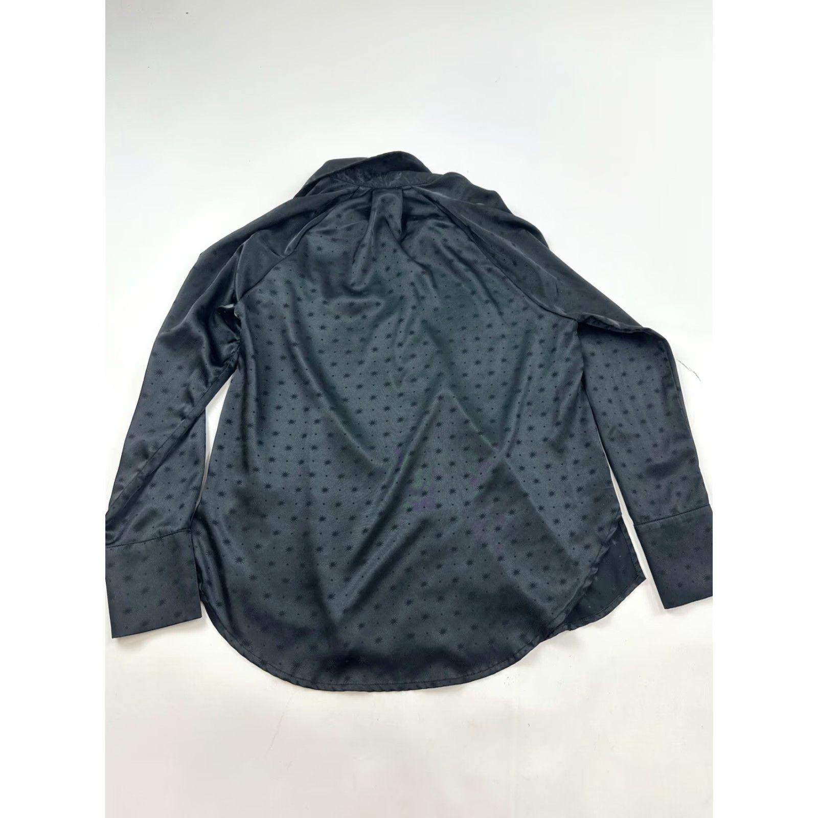Coach ACOA Blouse Women’s S Small Black Stars Button Down Size S / US 4 / IT 40 - 2 Thumbnail