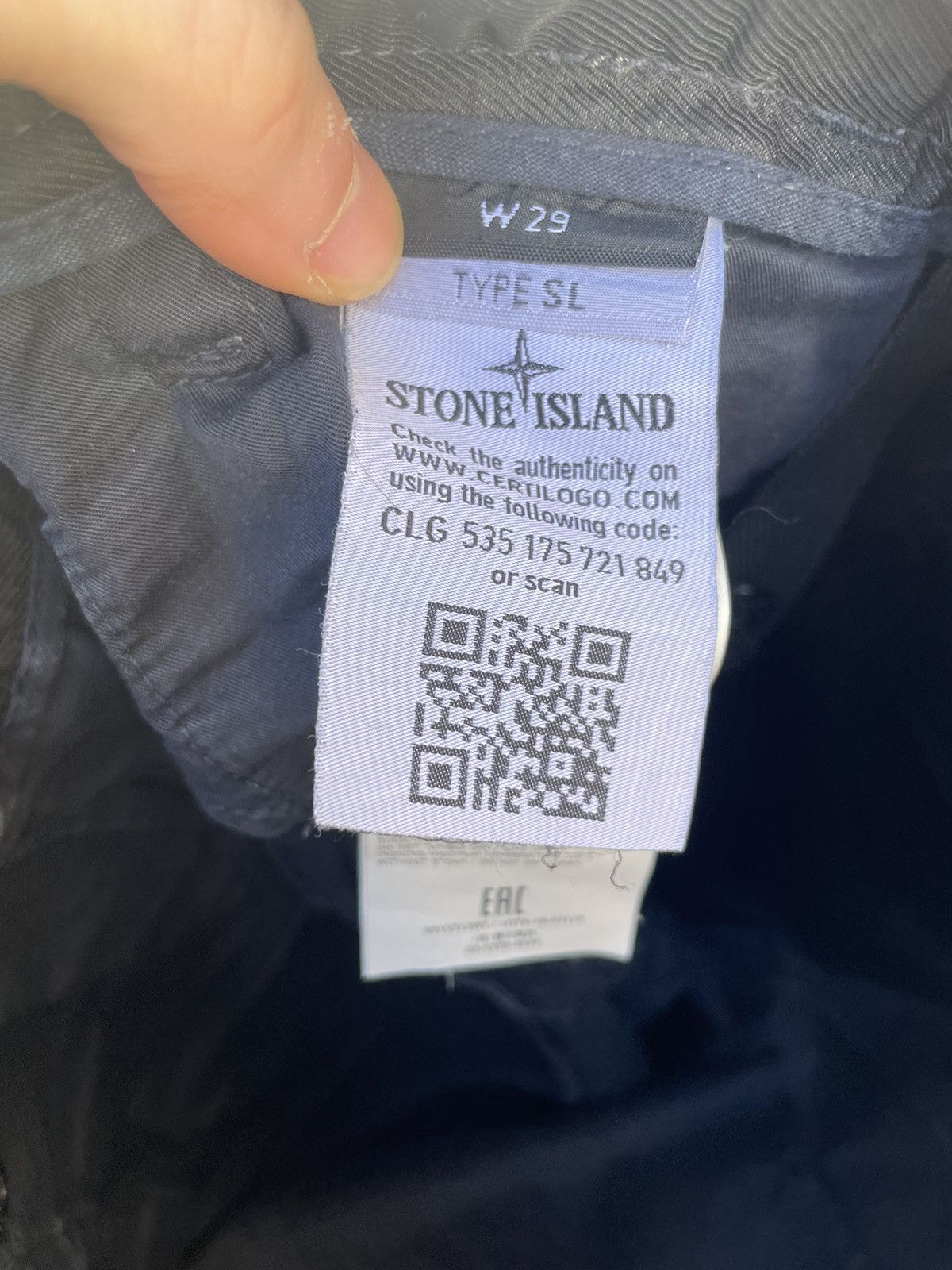 Stone Island Stone Island Cargo Pants Navy Size US 29 - 5 Thumbnail