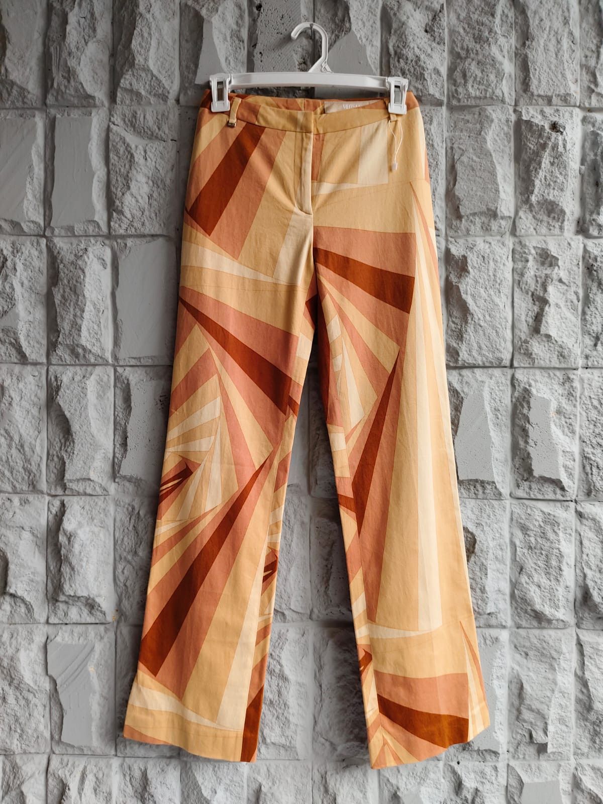 Versace × Versus Versace 💥Vintage Versus Versace Stripe Pattern Pants Size 27" / US 4 / IT 40 - 1 Thumbnail