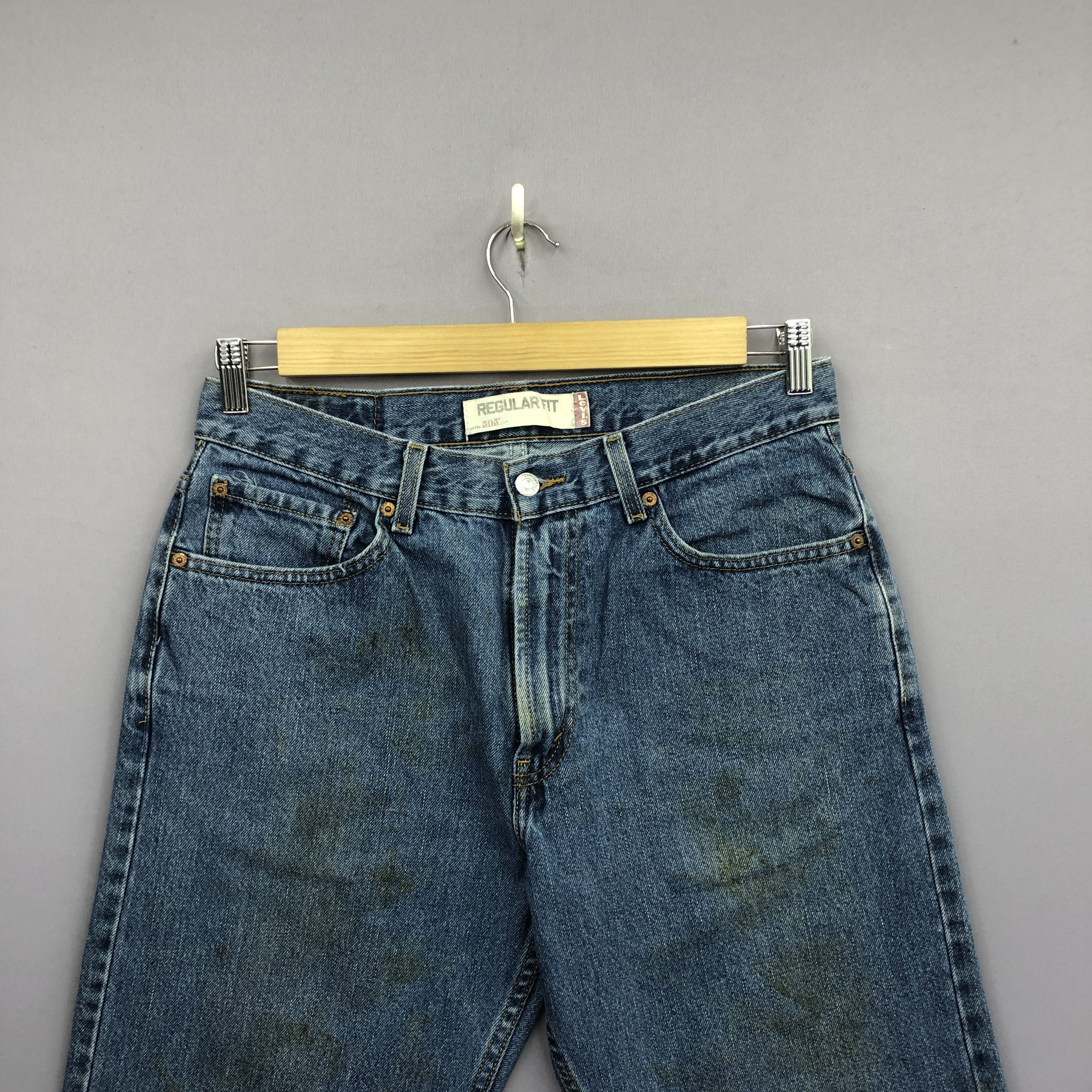 Levi's Vintage Levis 505 Faded Jeans Dirty Levi's Light Wash Denim Size US 32 / EU 48 - 5 Thumbnail
