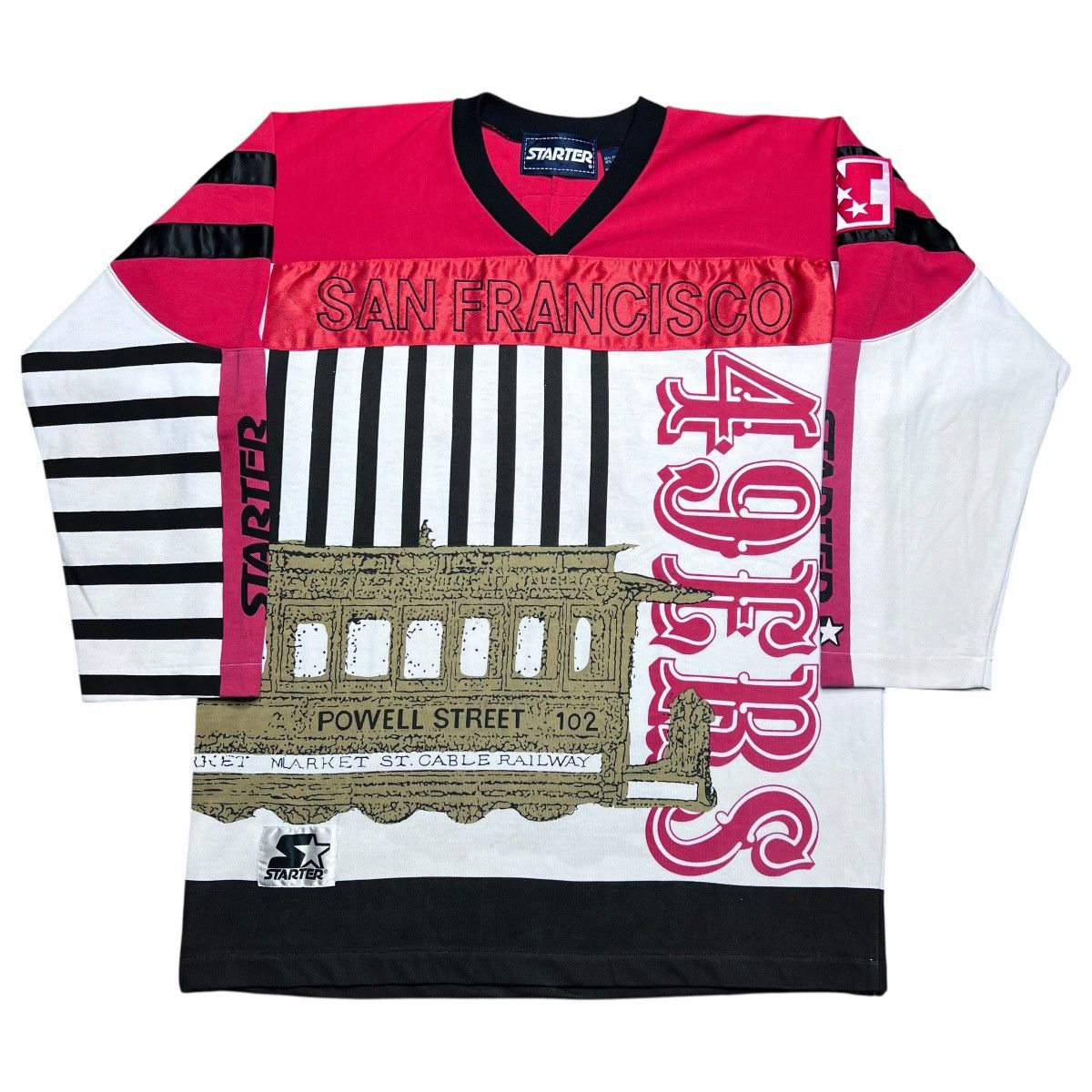 Starter NFL San Francisco 49ers Starter All Over Print Sweatshirt Size US XL / EU 56 / 4 - 1 Thumbnail